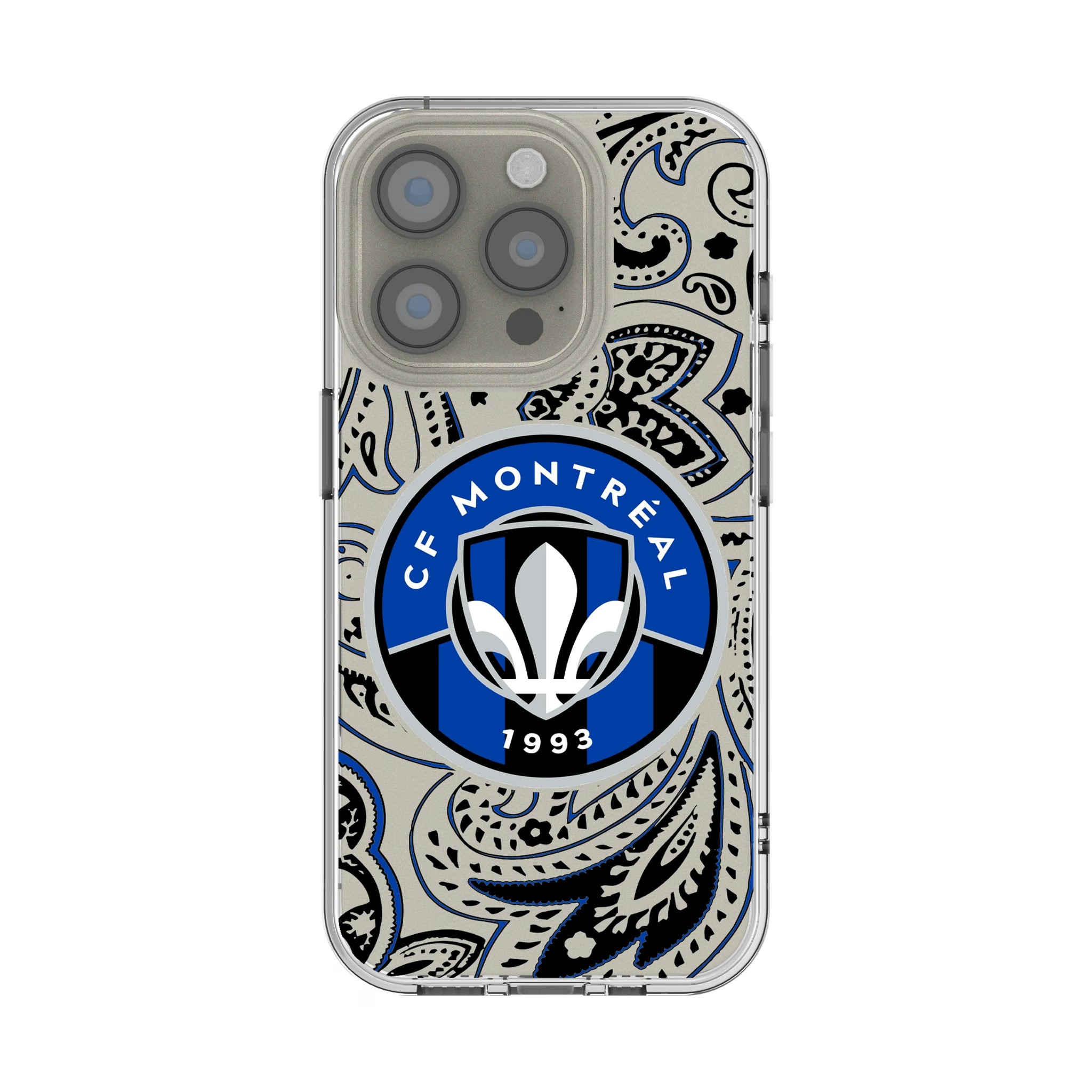 CF Montreal Paisley iPhone Clear Phone Case for Apple iPhone