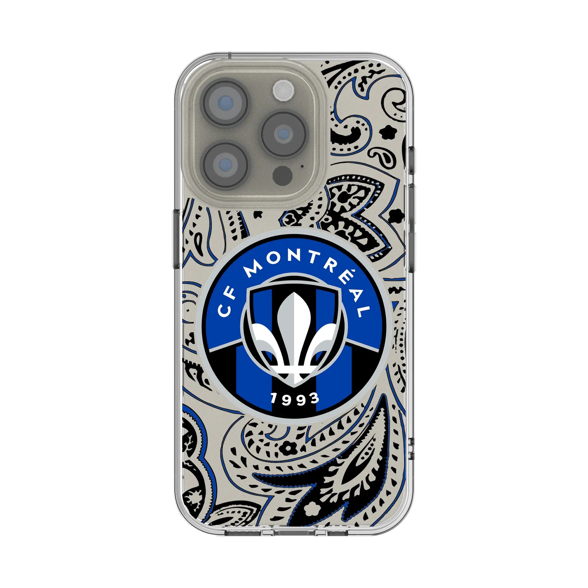 CF Montreal Paisley iPhone Clear Phone Case for Apple iPhone
