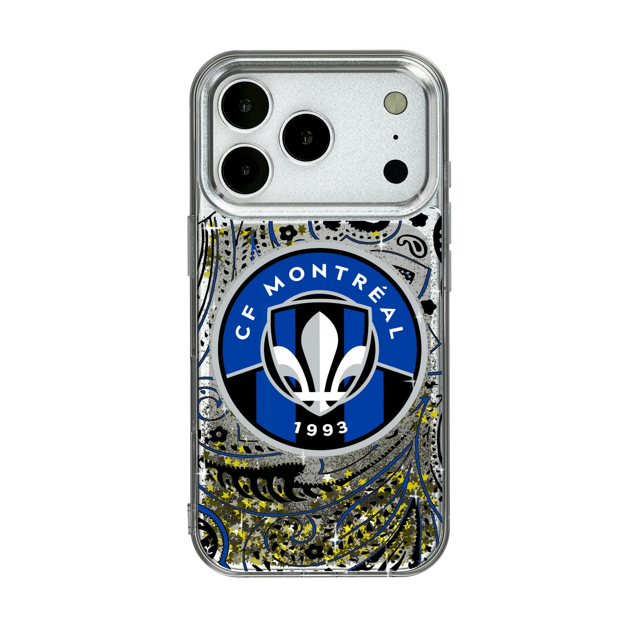 CF Montreal Paisley iPhone Glitter Phone Case for Apple iPhone