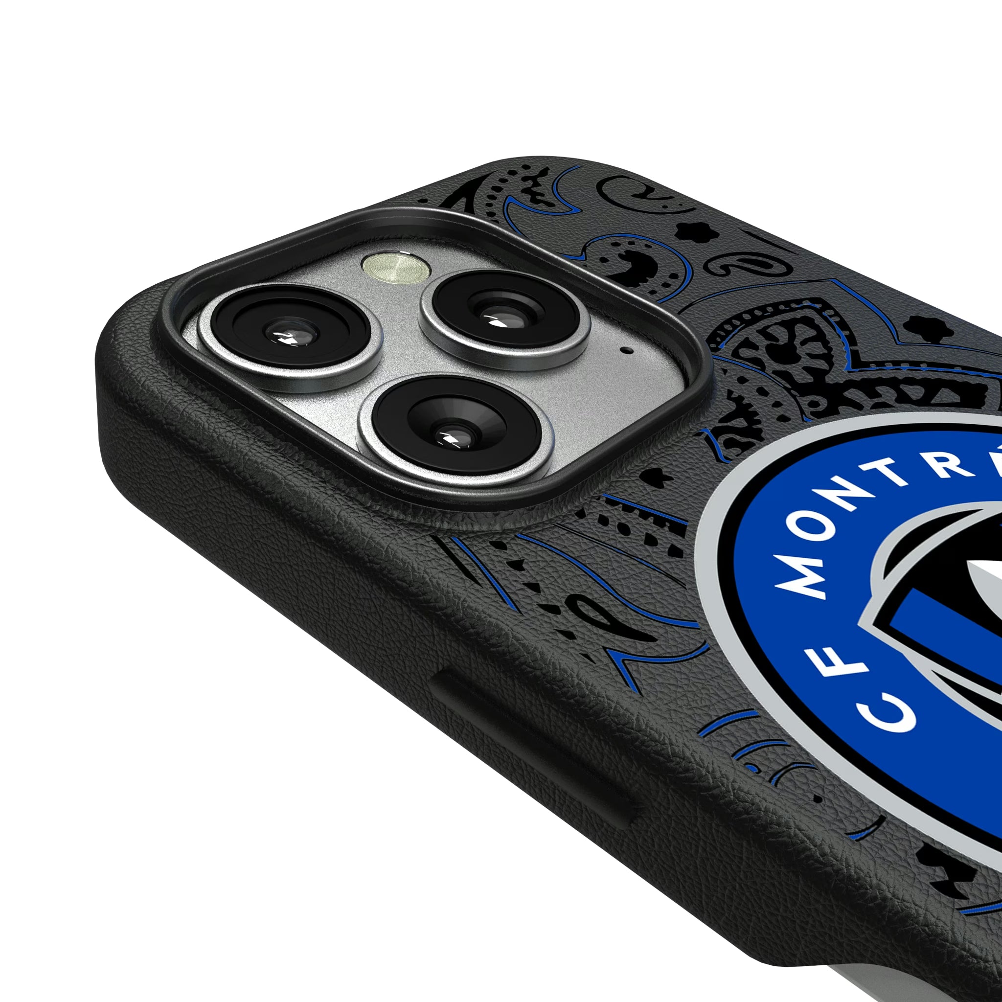 CF Montreal Paisley iPhone MagSafe Compatible Phone Case for Apple iPhone - Detail