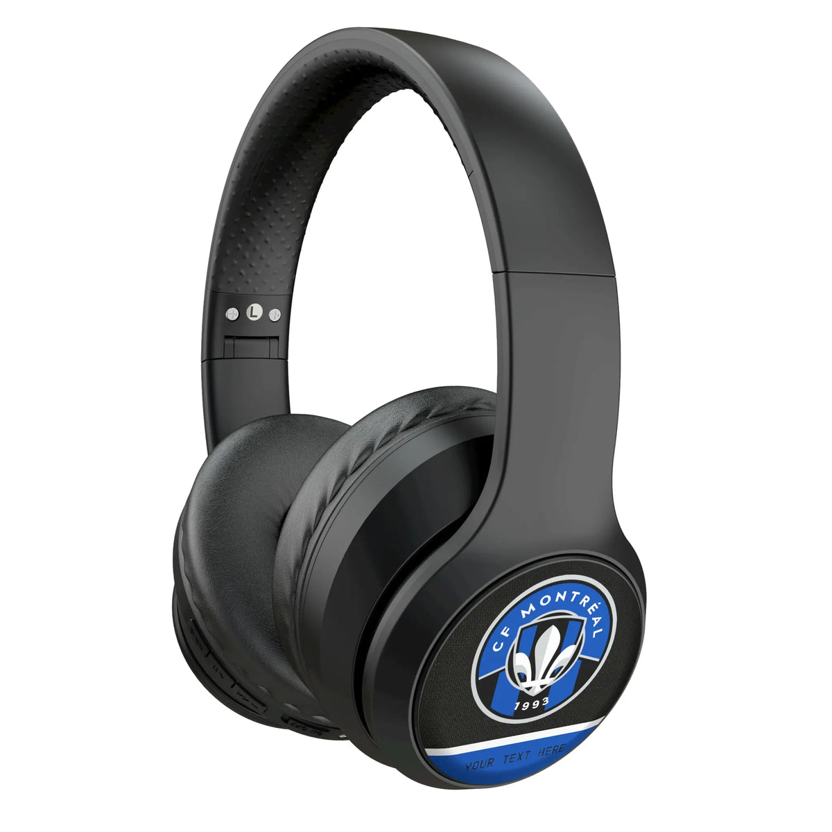 CF Montreal Personalized Endzone Solid Wireless Over-Ear Headphones With Case