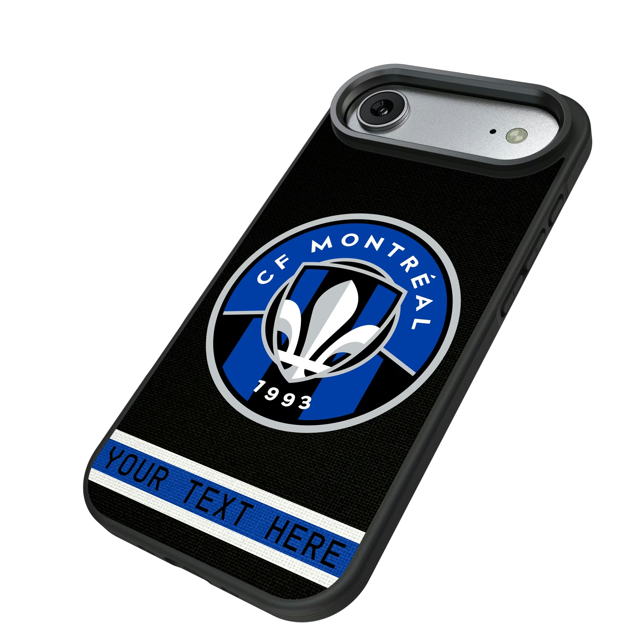 CF Montreal Personalized Stripe iPhone Bump Phone Case for Apple iPhone - Isometric View#Device_iPhone Air