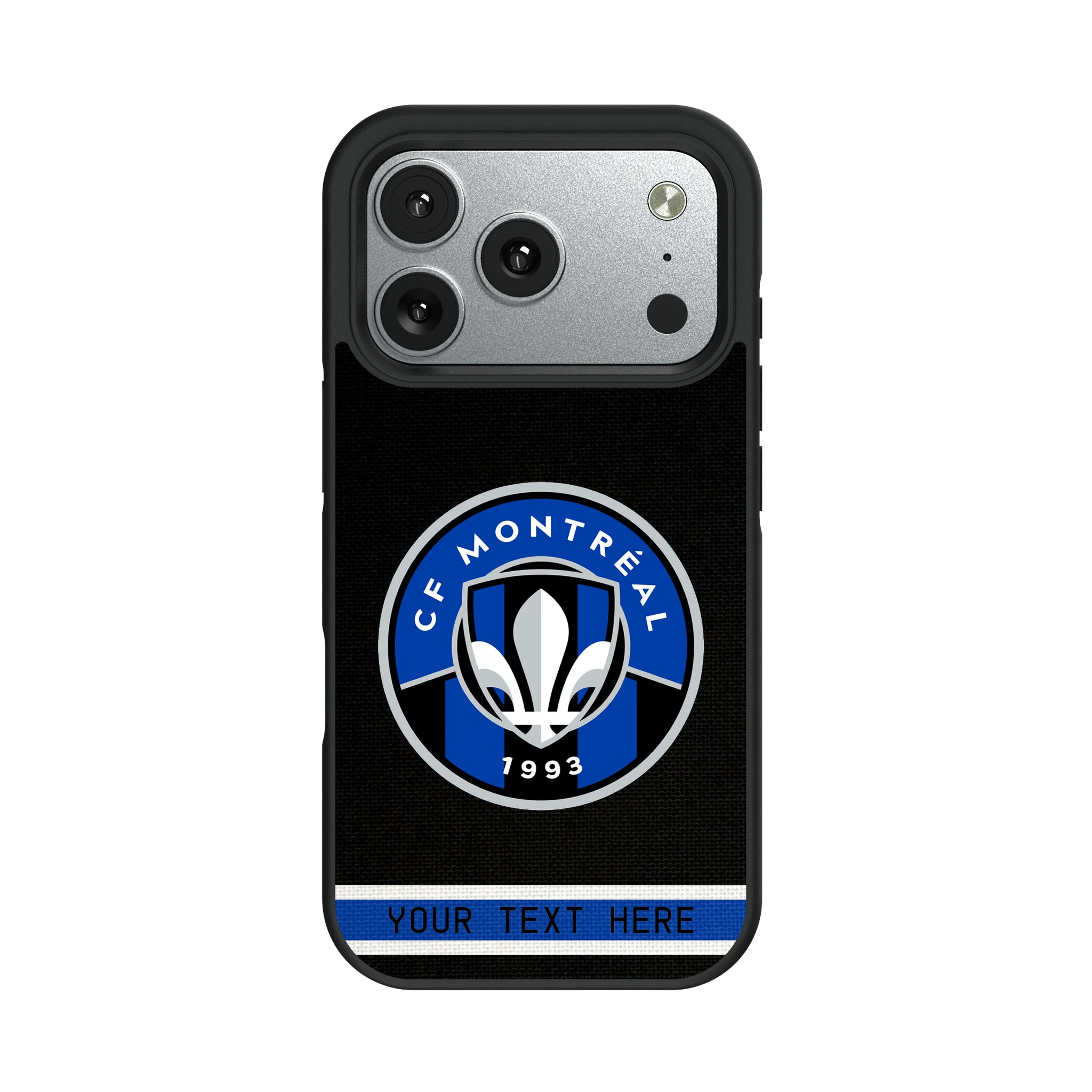 CF Montreal Personalized Stripe iPhone Bump Phone Case for Apple iPhone#Device_iPhone 17 Pro