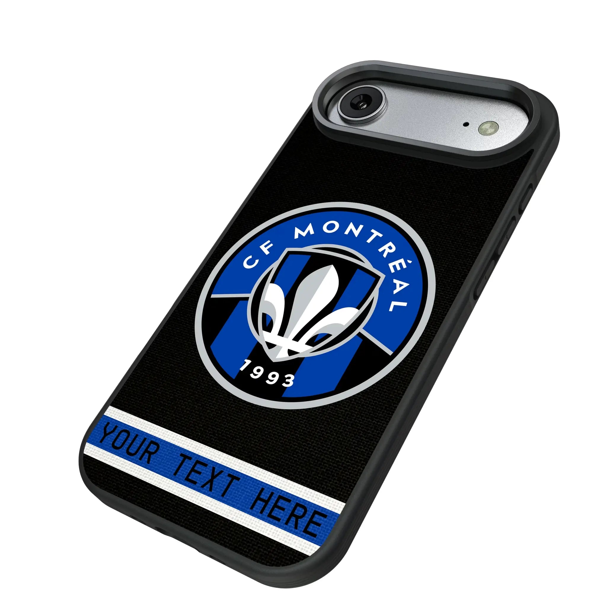 CF Montreal Personalized Stripe iPhone Bump Phone Case for Apple iPhone - Isometric View#Device_iPhone Air