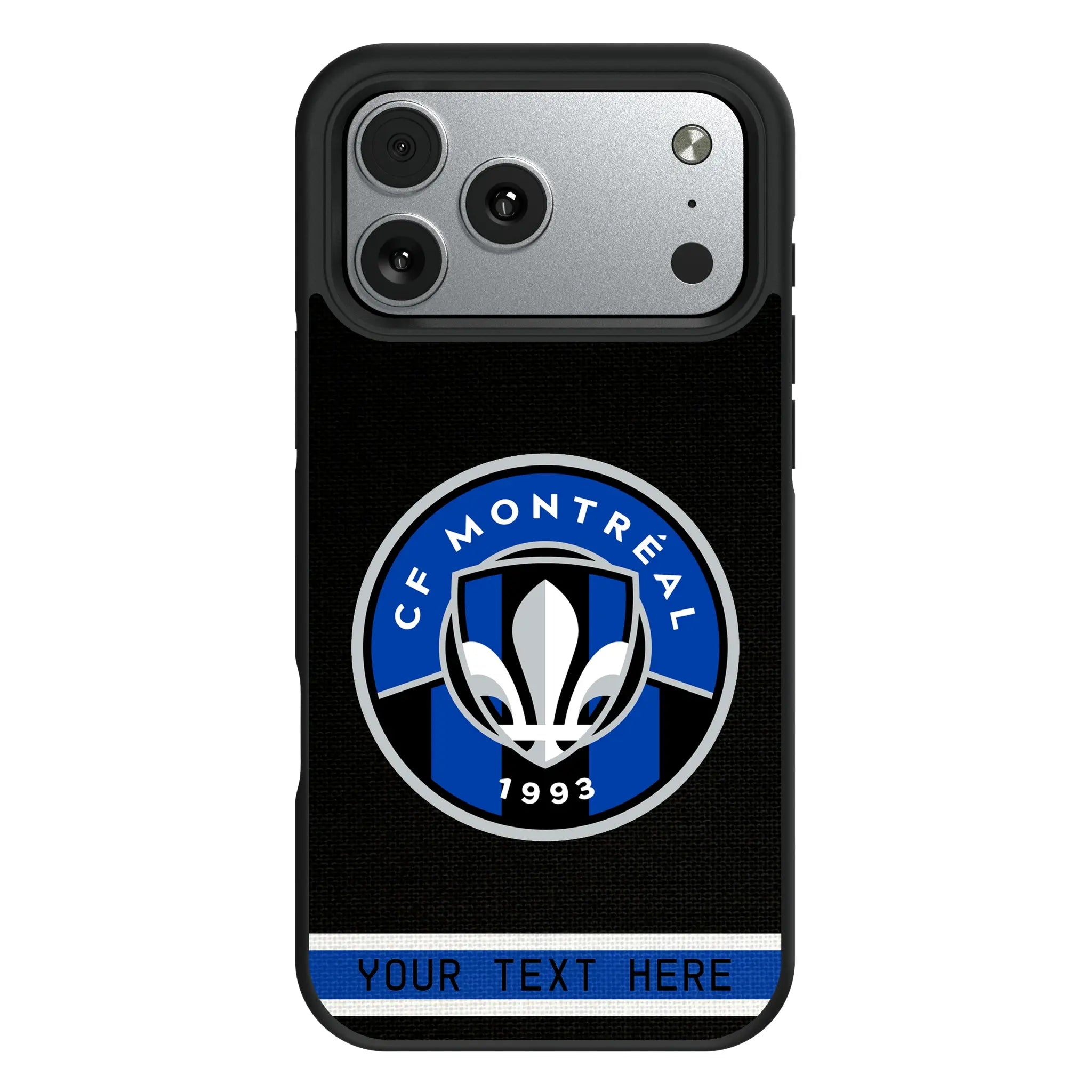 CF Montreal Personalized Stripe iPhone Bump Phone Case for Apple iPhone#Device_iPhone 17 Pro Max