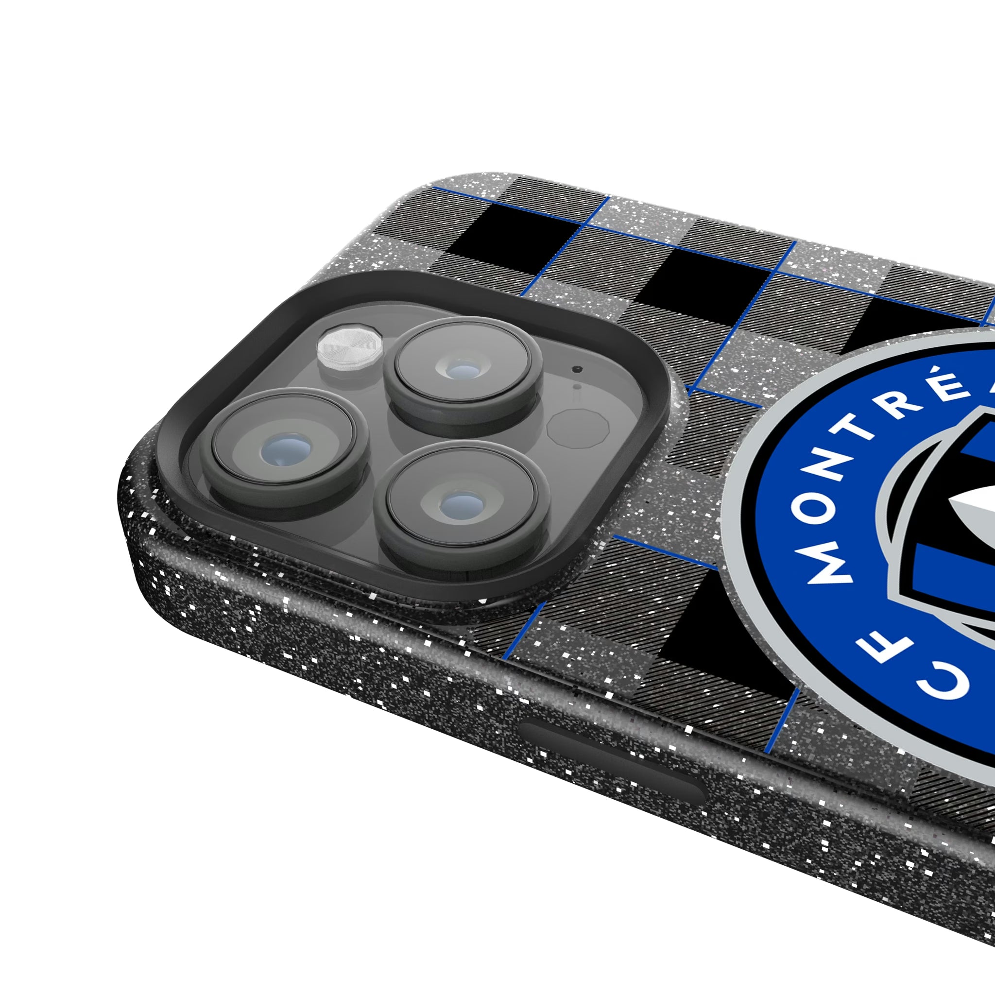 CF Montreal Plaid iPhone Bling Phone Case for Apple iPhone - Detail