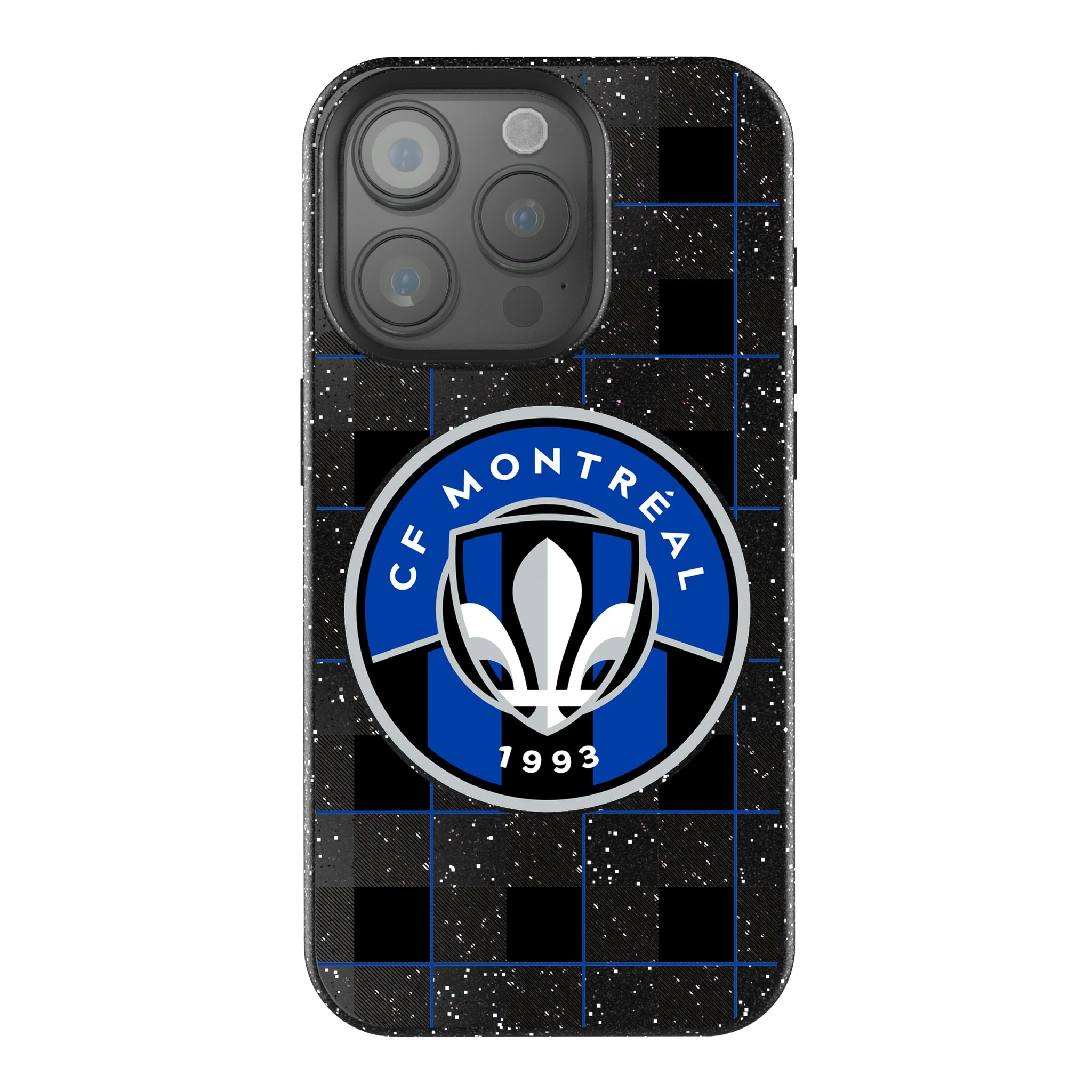 CF Montreal Plaid iPhone Bling Phone Case for Apple iPhone