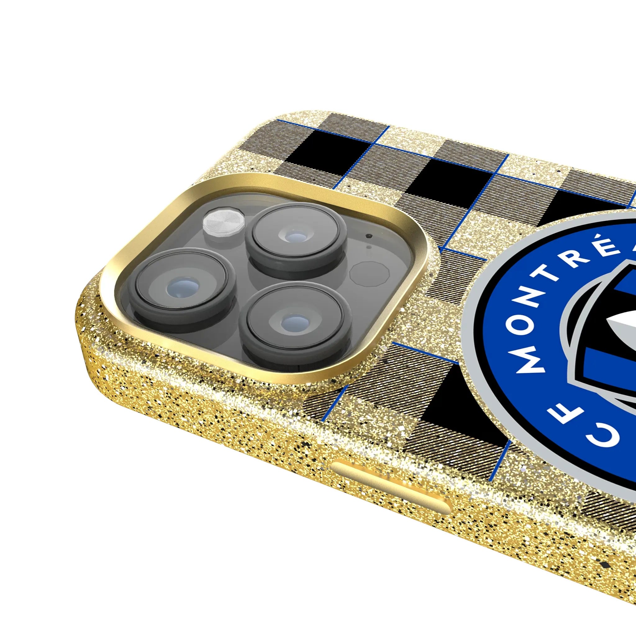 CF Montreal Plaid iPhone Bling Phone Case for Apple iPhone - Detail