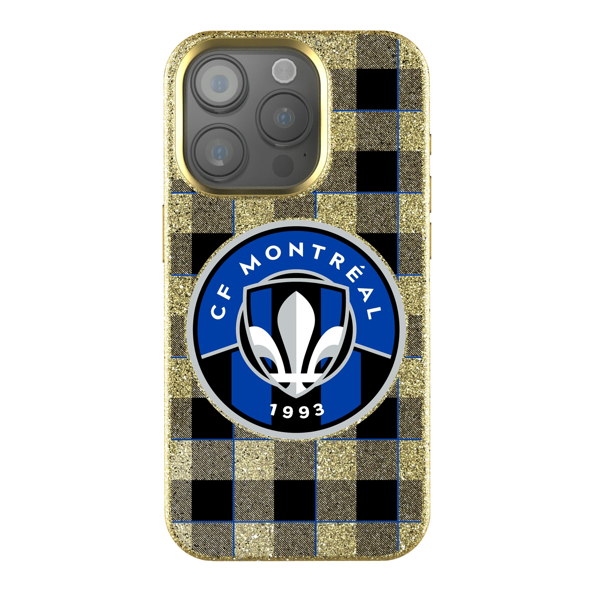 CF Montreal Plaid iPhone Bling Phone Case for Apple iPhone