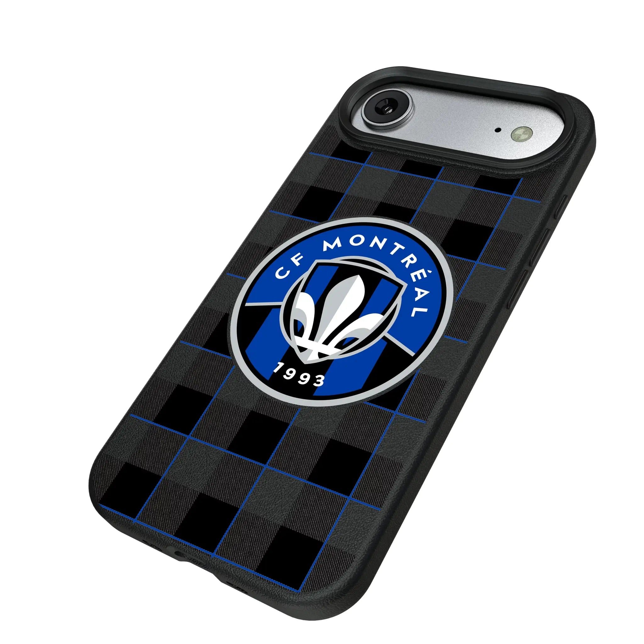 CF Montreal Plaid iPhone MagSafe Compatible Phone Case for Apple iPhone - Isometric View#Device_iPhone Air
