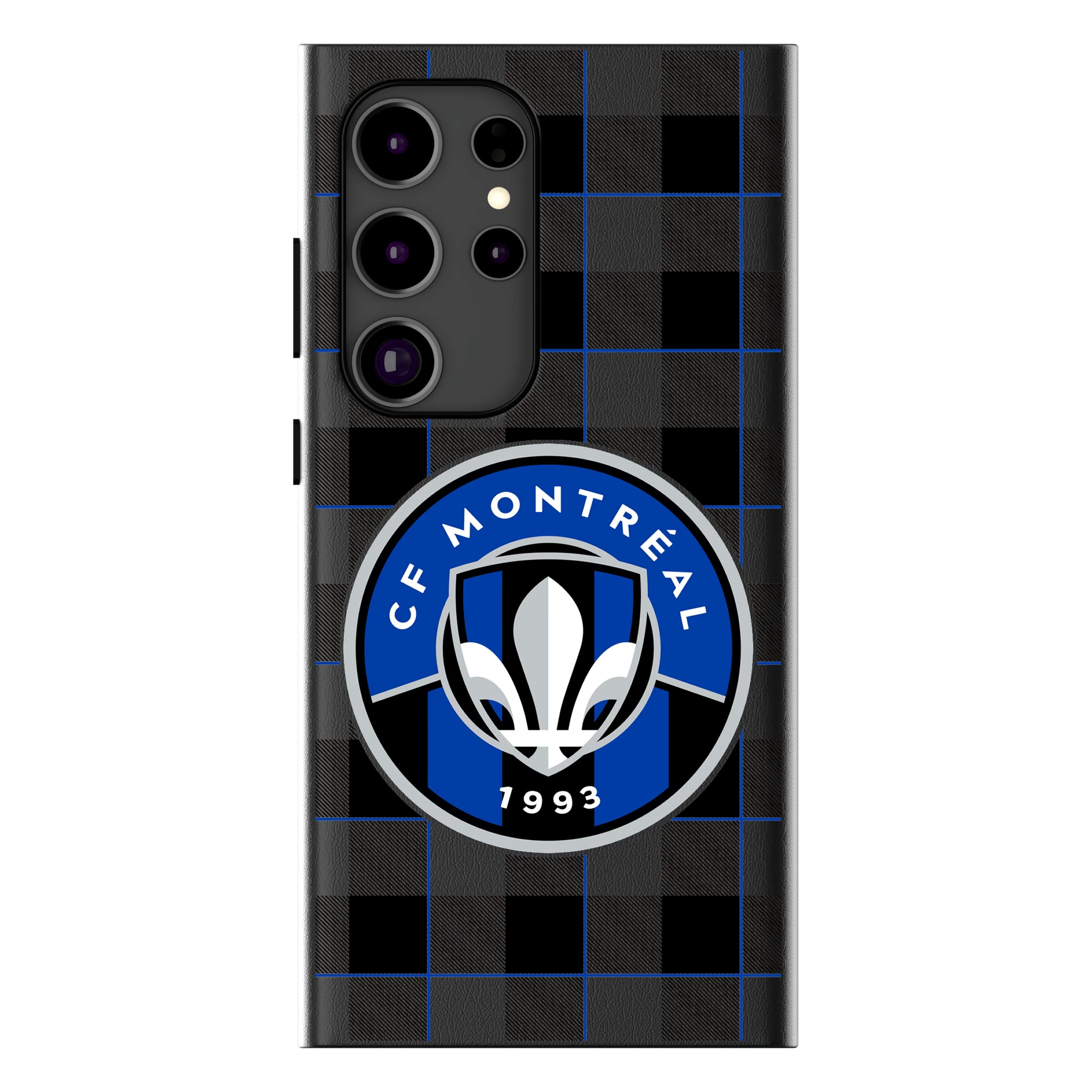 CF Montreal Plaid Galaxy MagSafe Compatible Phone Case for Samsung Galaxy