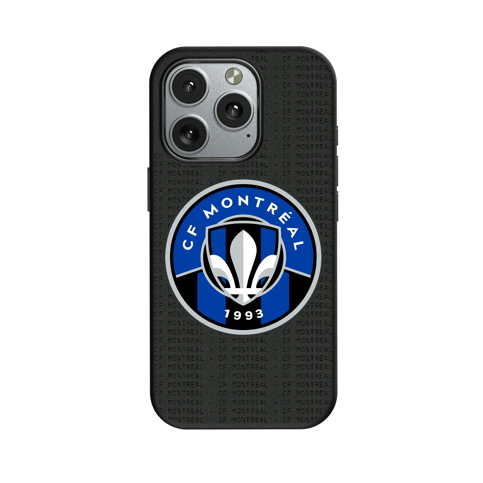 CF Montreal Text Backdrop iPhone MagSafe Compatible Phone Case for Apple iPhone