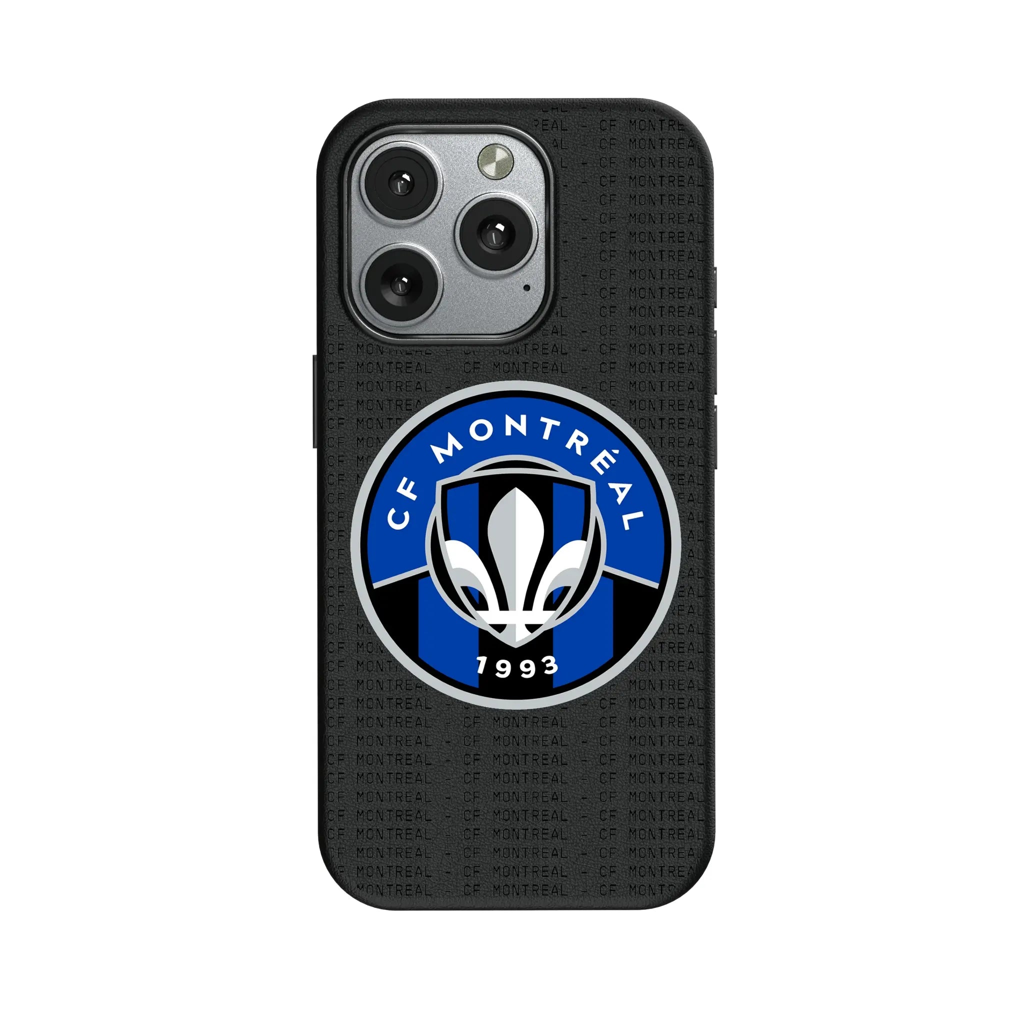CF Montreal Text Backdrop iPhone MagSafe Compatible Phone Case for Apple iPhone