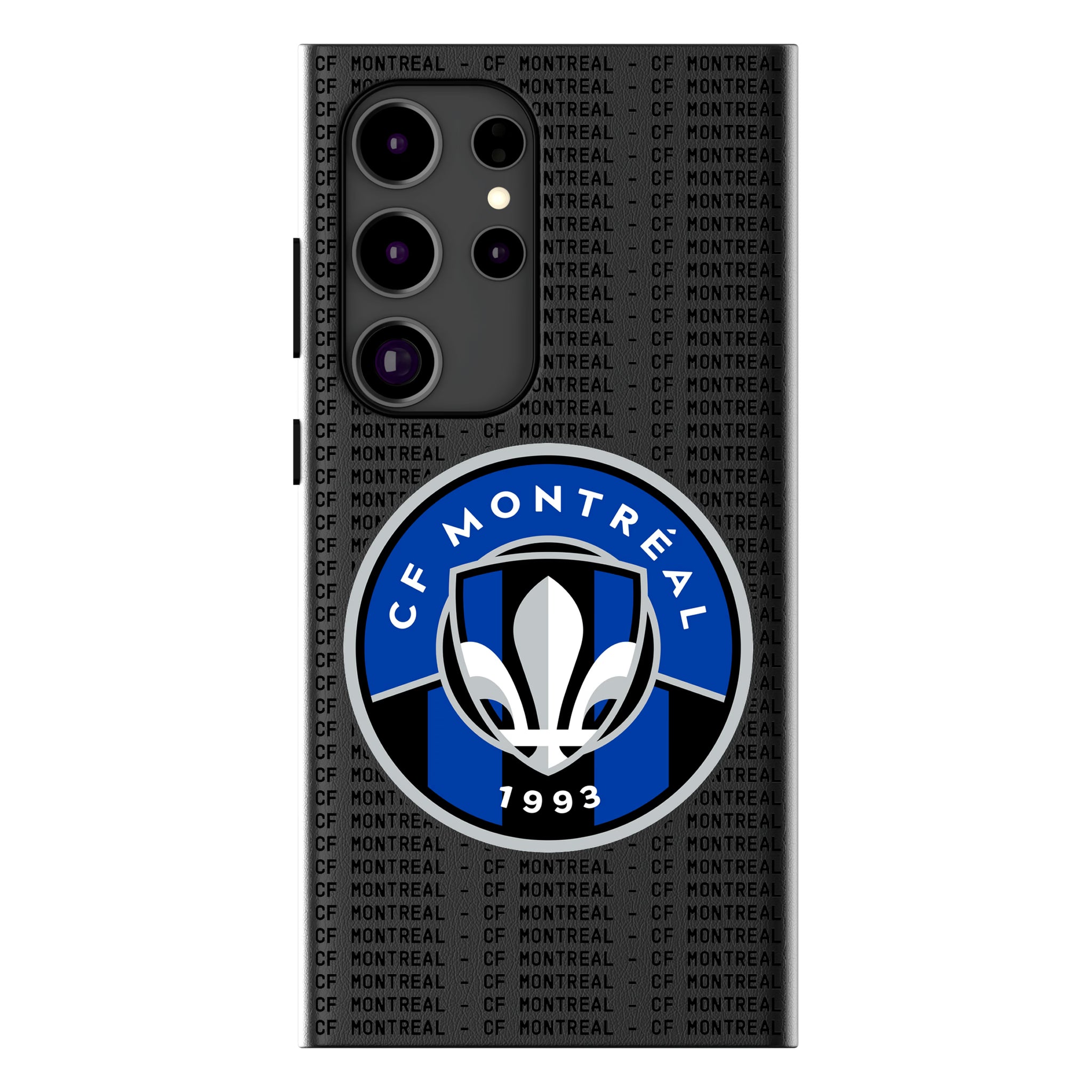 CF Montreal Text Backdrop Galaxy MagSafe Compatible Phone Case for Samsung Galaxy