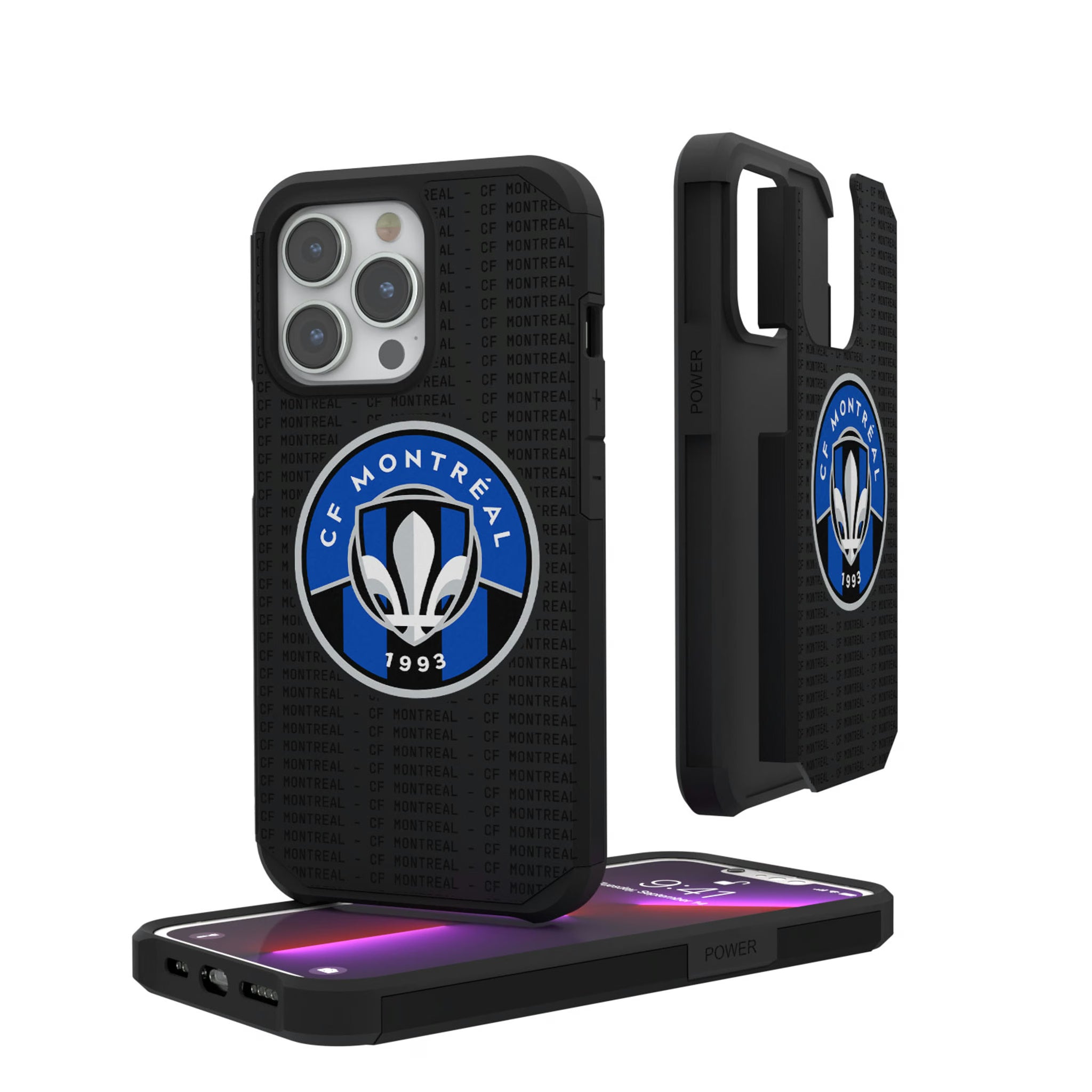 CF Montreal Text Backdrop iPhone Rugged Phone Case for Apple iPhone