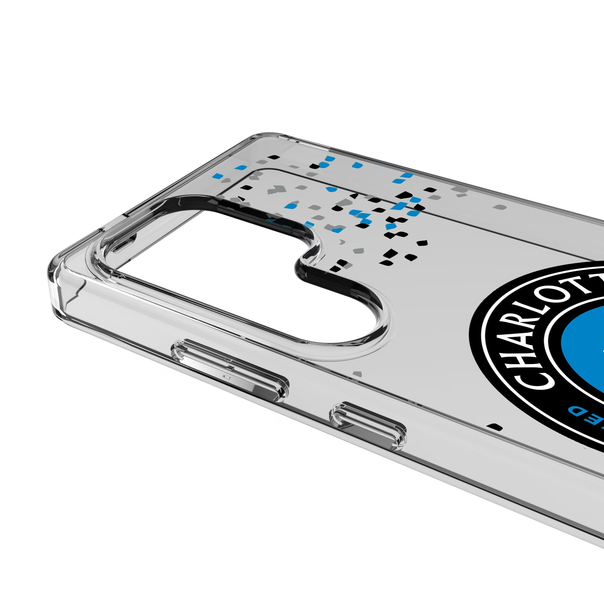 Charlotte FC Confetti Galaxy Clear Phone Case for Samsung Galaxy - Detail