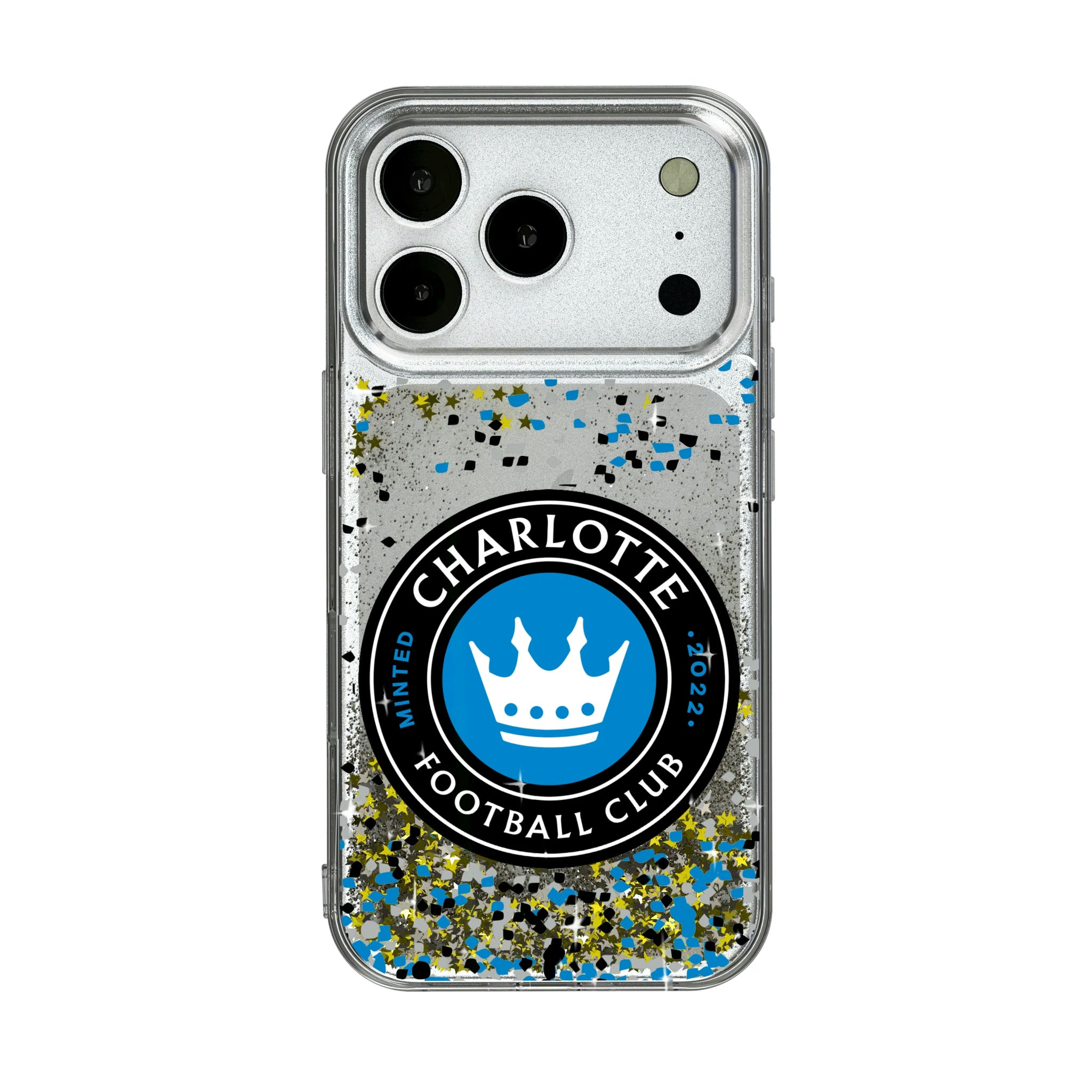 Charlotte FC Confetti iPhone Glitter Phone Case for Apple iPhone