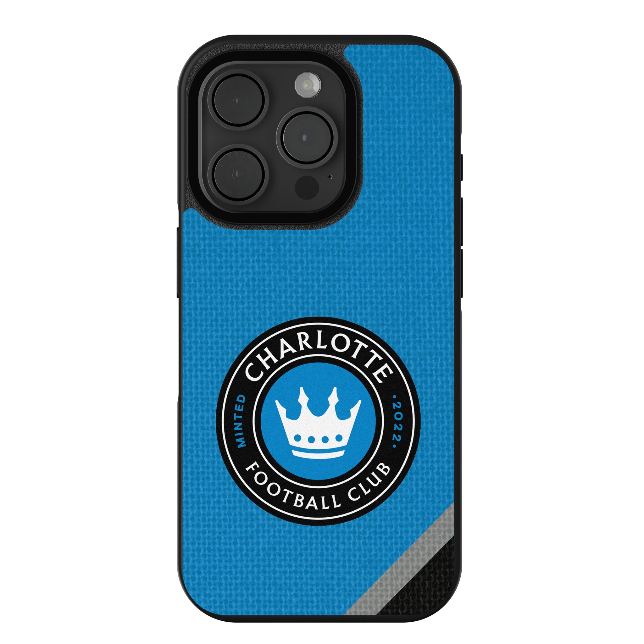 Charlotte FC Diagonal Stripe iPhone Bump Phone Case for Apple iPhone