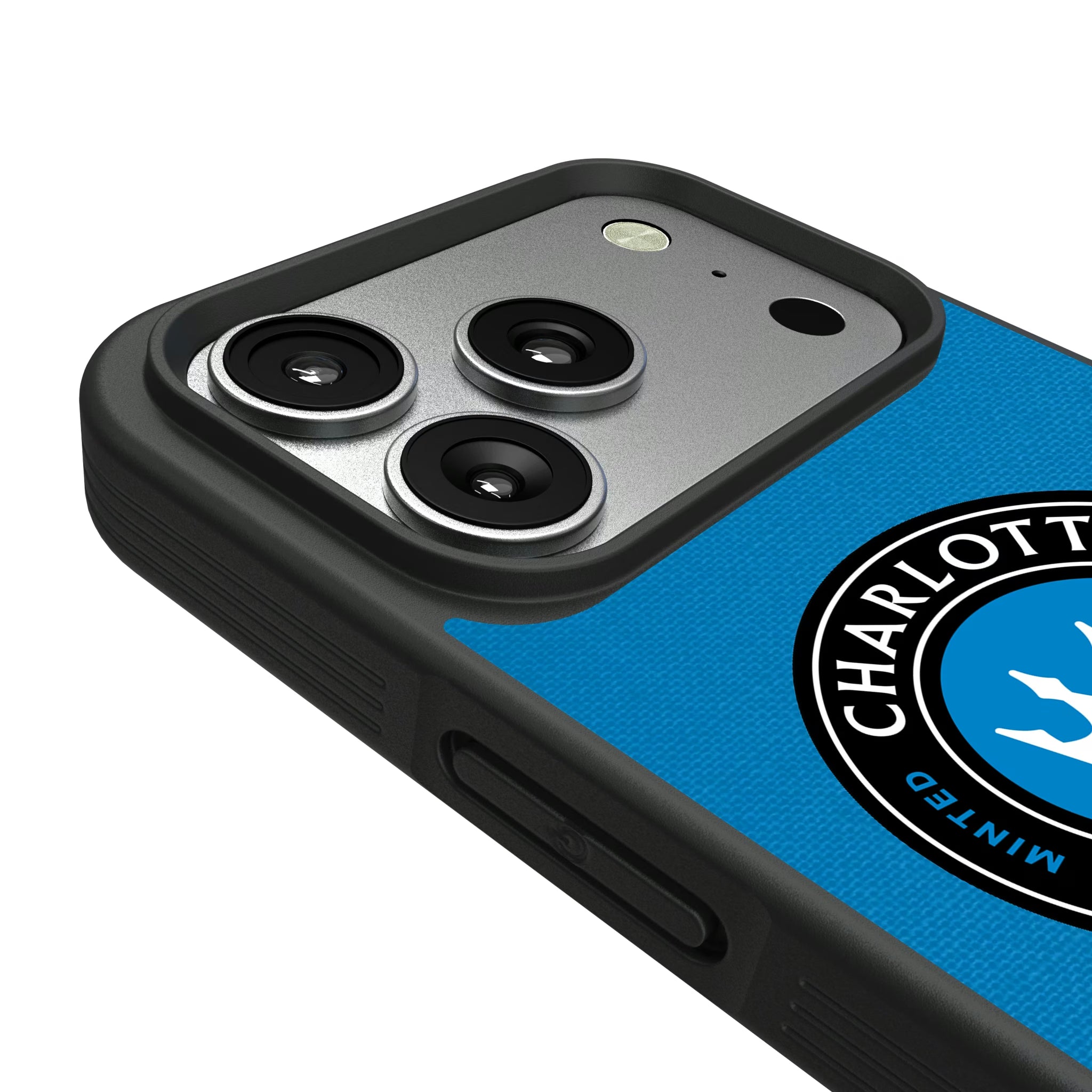 Charlotte FC Endzone Solid iPhone Bump Phone Case for Apple iPhone - Detail#Device_iPhone 17 Pro
