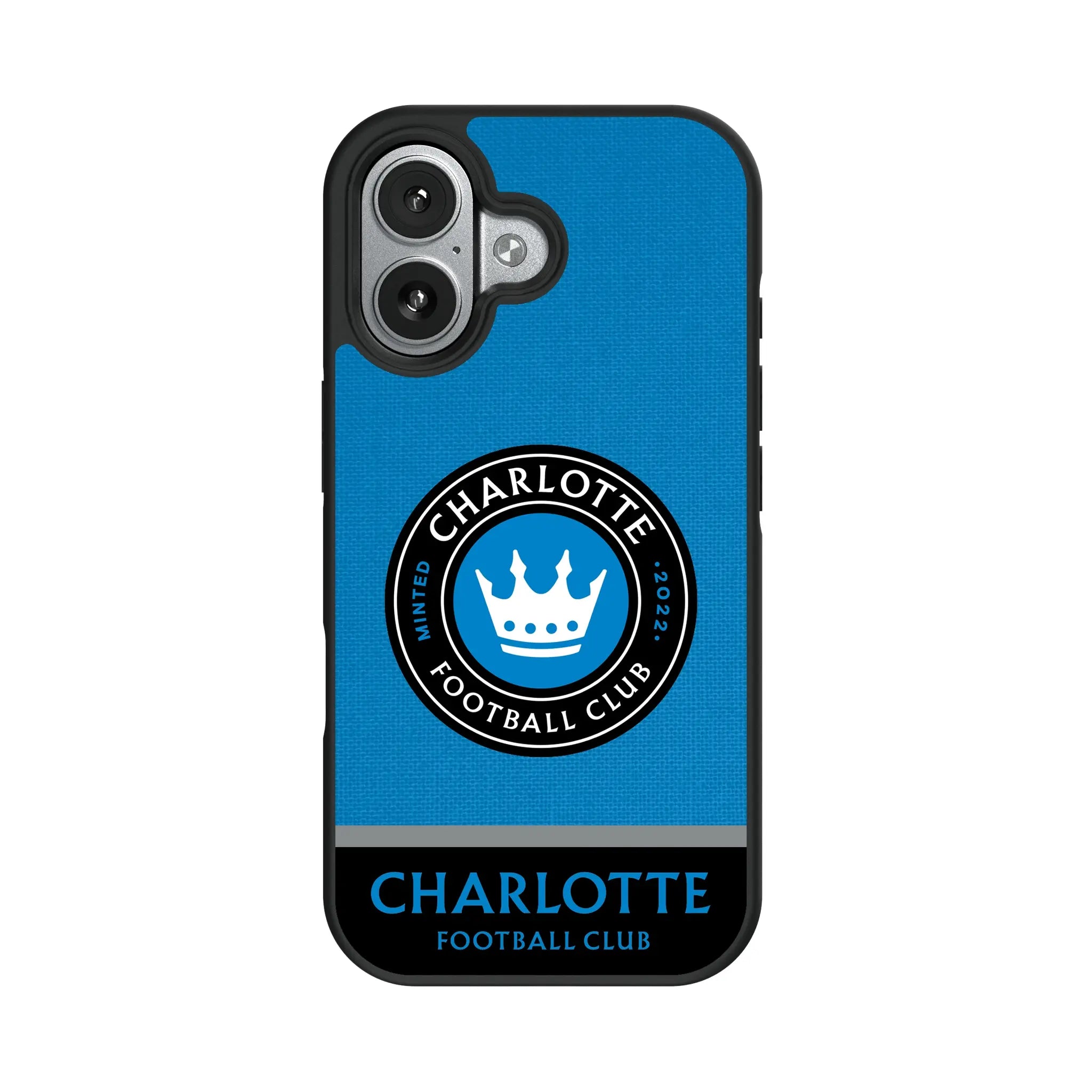 Charlotte FC Endzone Solid iPhone Bump Phone Case for Apple iPhone#Device_iPhone 17