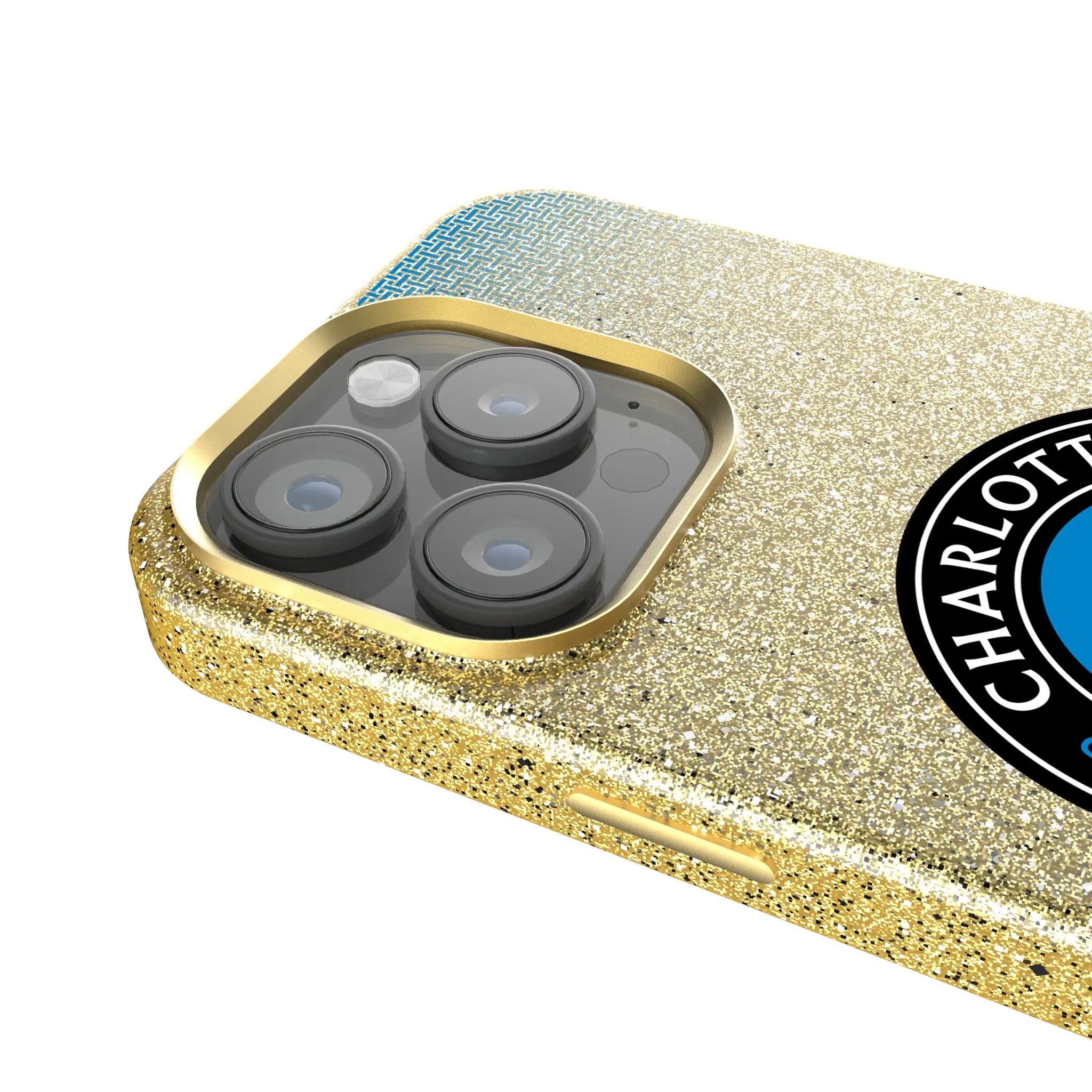 Charlotte FC Linen iPhone Bling Phone Case for Apple iPhone - Detail