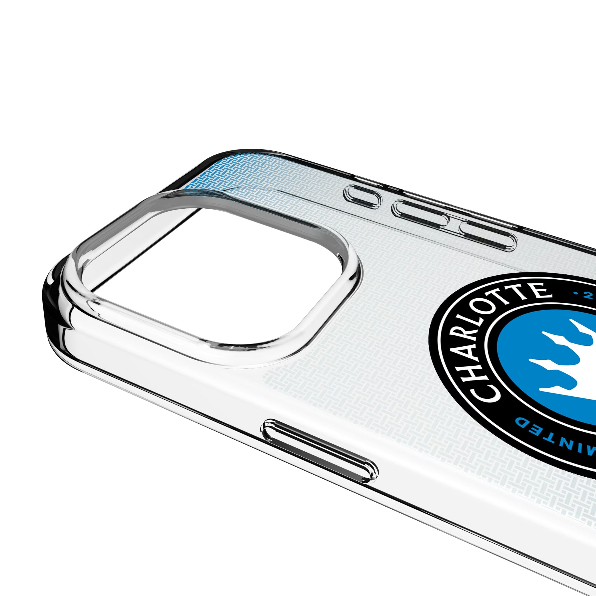 Charlotte FC Linen iPhone Clear Phone Case for Apple iPhone - Detail