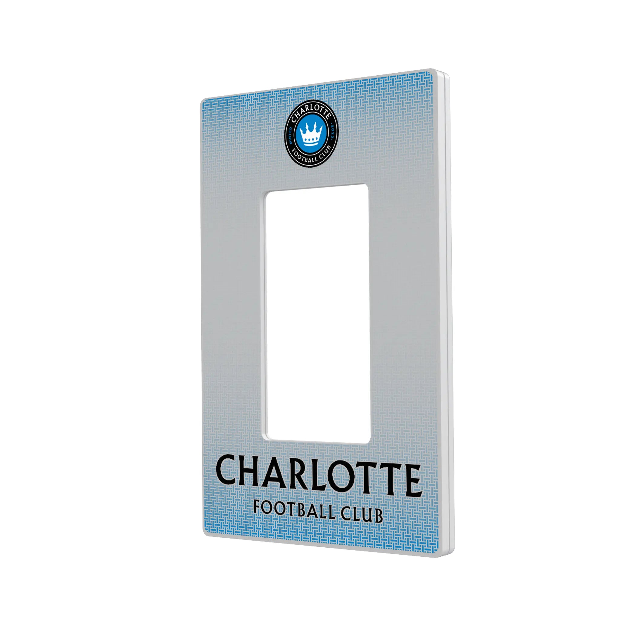 Charlotte FC Linen Hidden-Screw Light Switch Plate#Style_Single Rocker