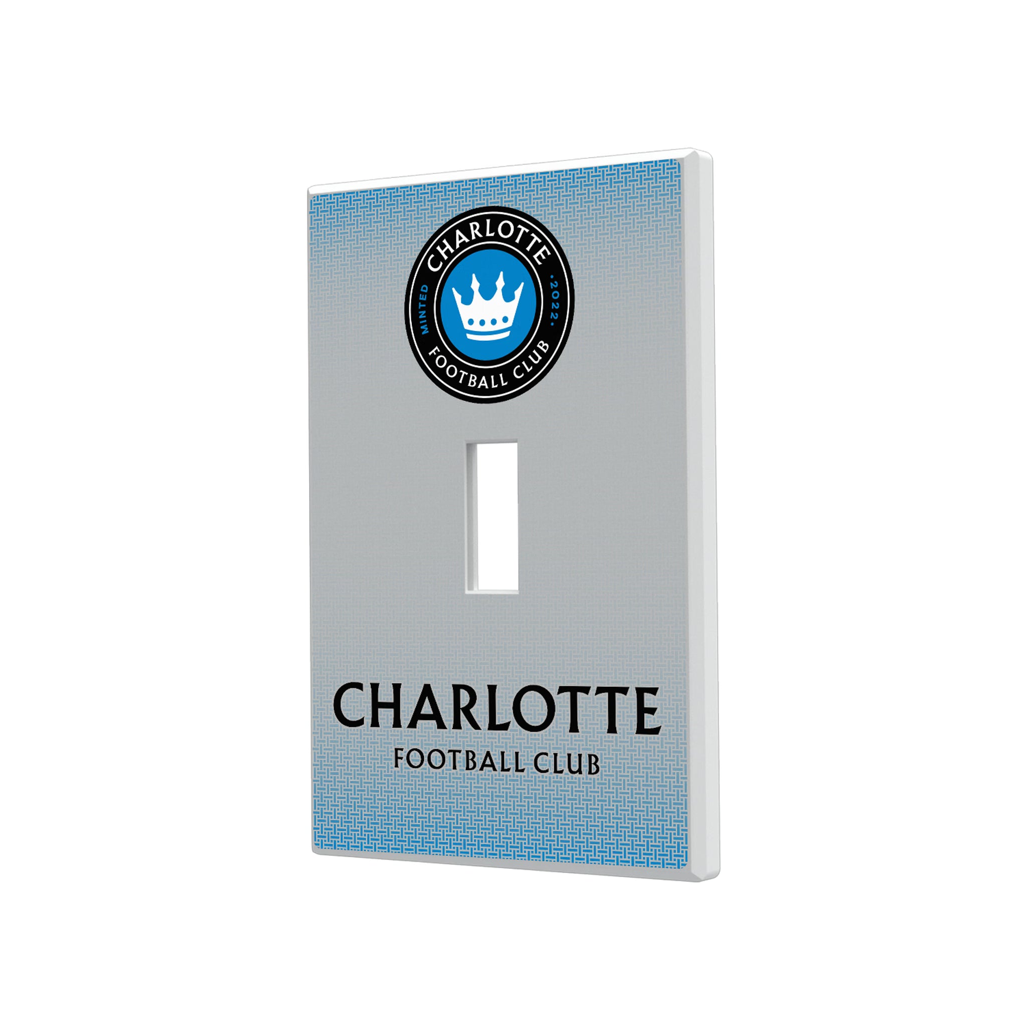 Charlotte FC Linen Hidden-Screw Light Switch Plate#Style_Single Toggle