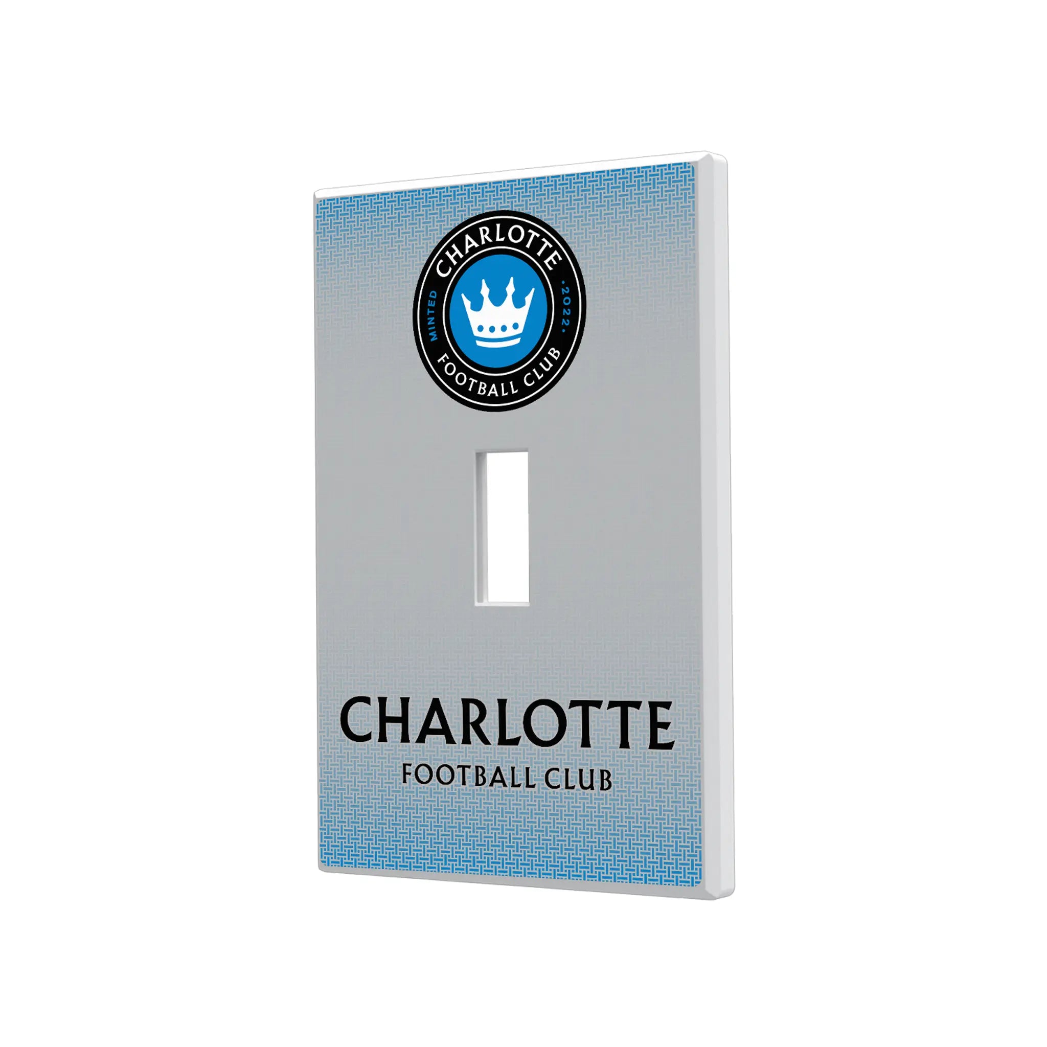 Charlotte FC Linen Hidden-Screw Light Switch Plate#Style_Single Toggle