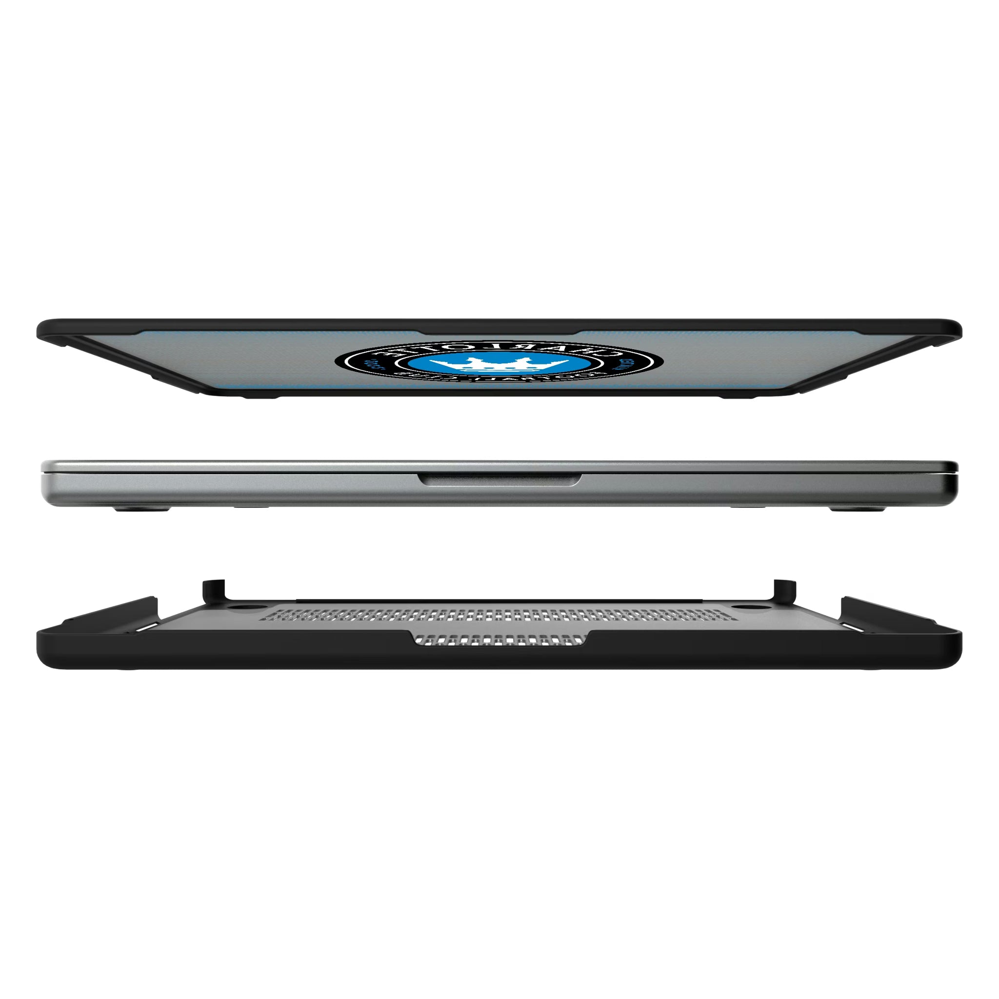 Charlotte FC Linen MacBook Laptop Case for Apple MacBook#Device_MacBook Pro (14-inch, 2021) / MacBook Pro (14-inch, 2023) / MacBook Pro (14-inch, 2024)