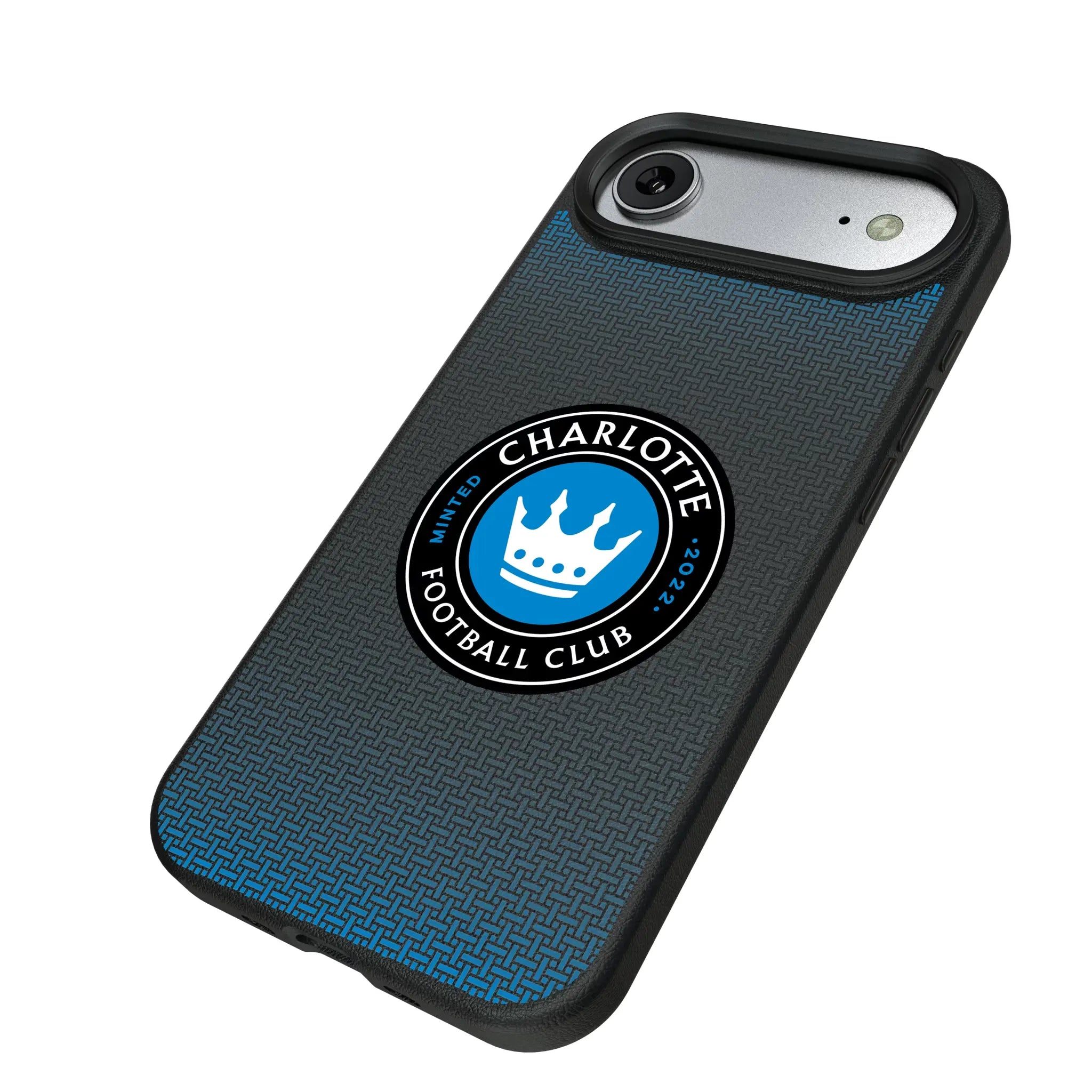 Charlotte FC Linen iPhone MagSafe Compatible Phone Case for Apple iPhone - Isometric View#Device_iPhone Air