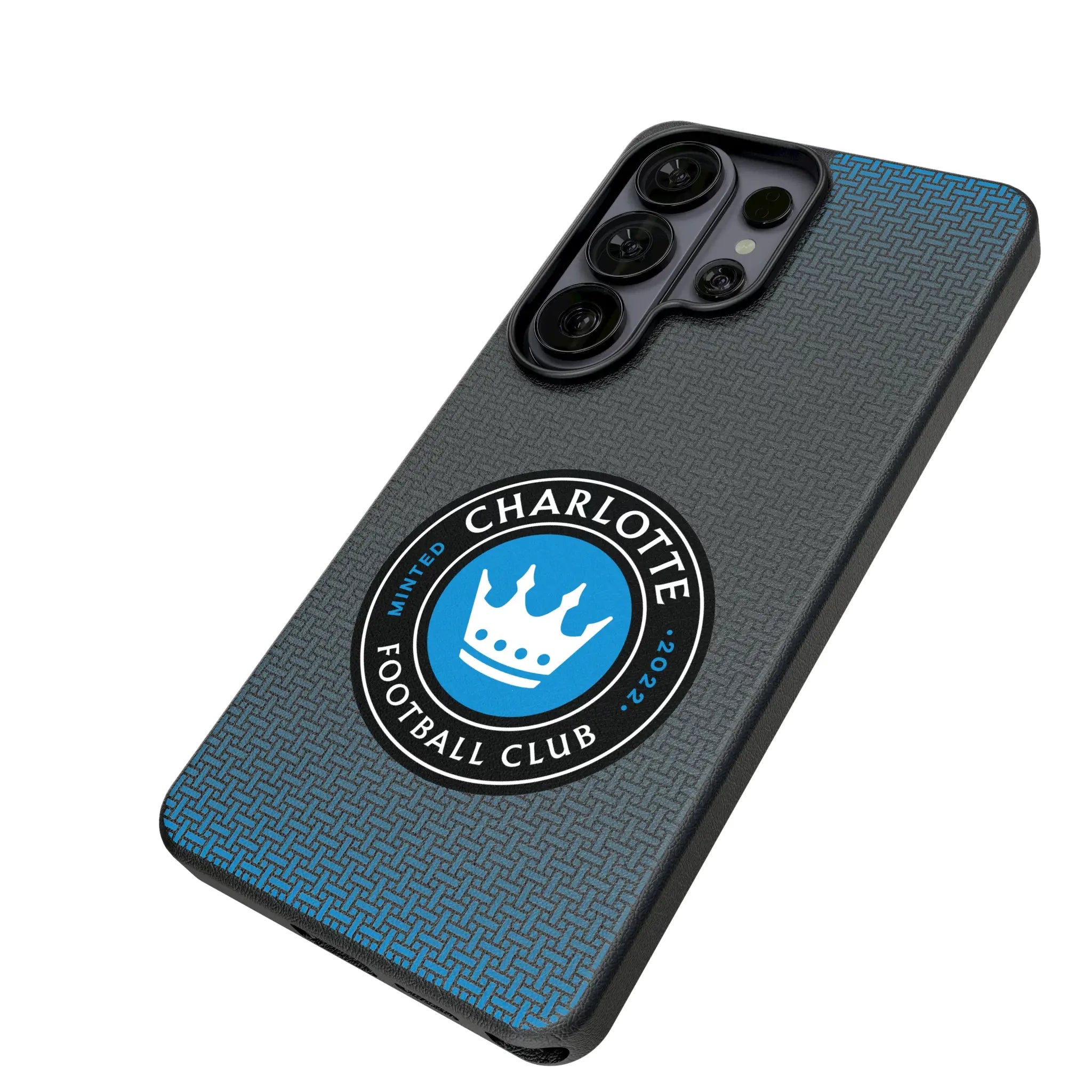 Charlotte FC Linen Galaxy MagSafe Compatible Phone Case for Samsung Galaxy - Isometric View#Device_Galaxy S26 Ultra