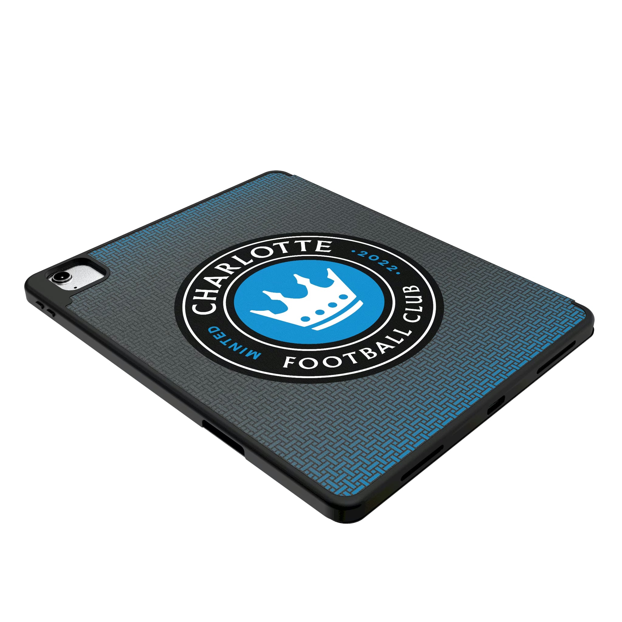 Charlotte FC Linen iPad Tablet Case for Apple iPad - Isometric View