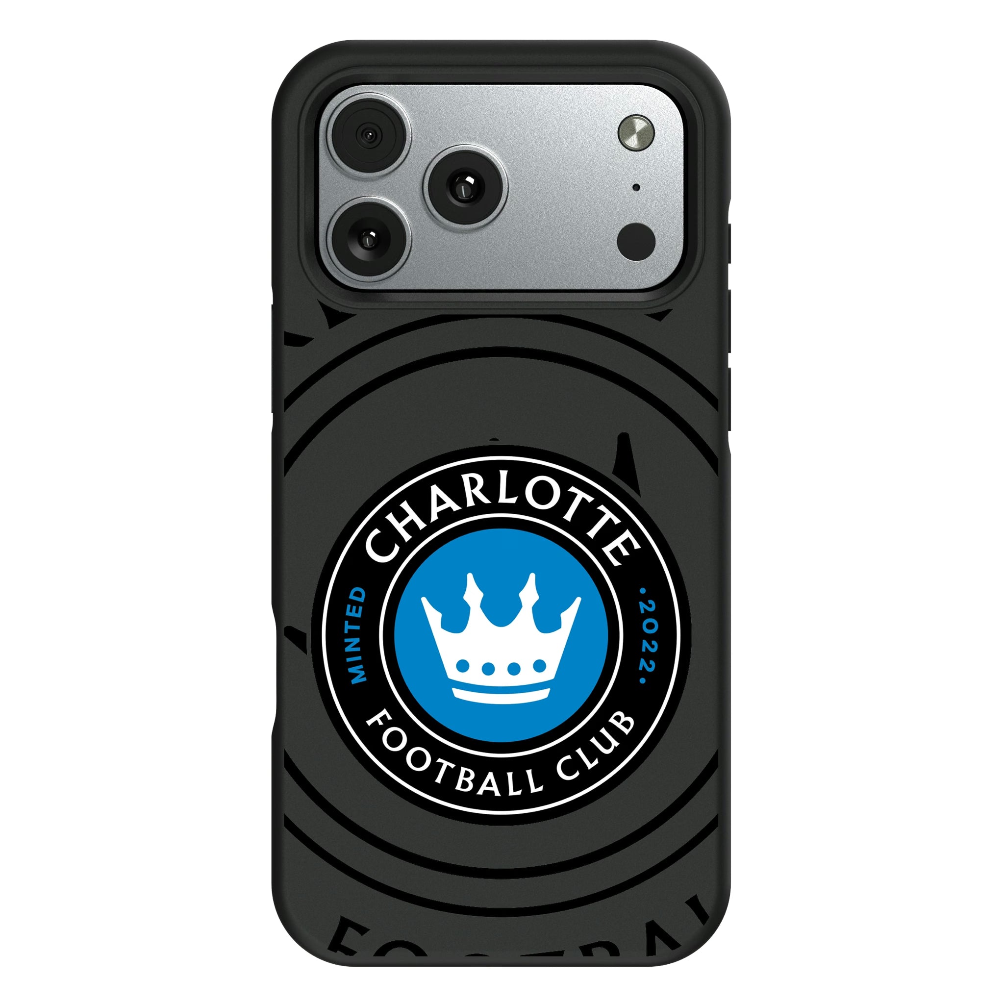 Charlotte FC Monocolor Tilt iPhone Bump Phone Case for Apple iPhone#Device_iPhone 17 Pro Max