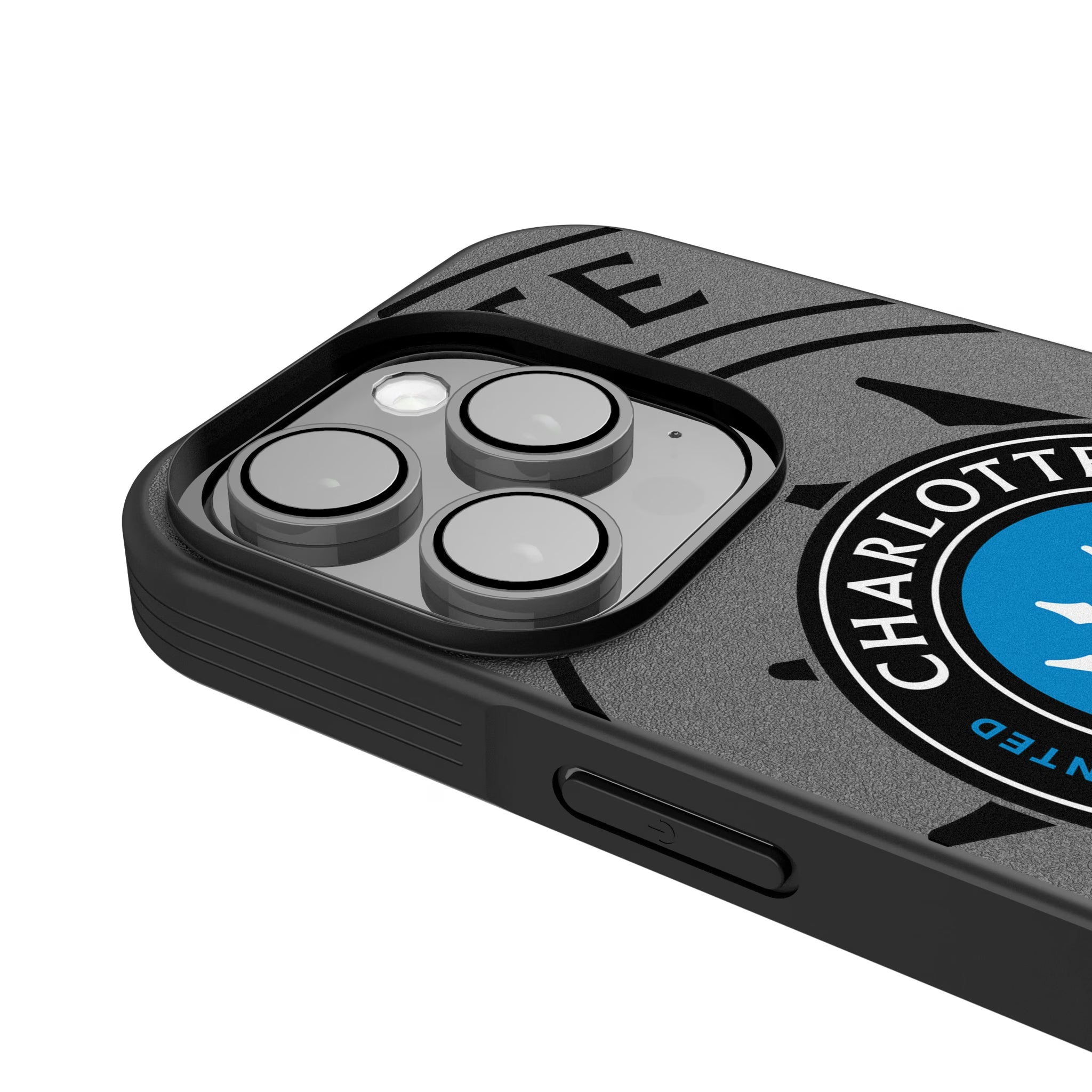 Charlotte FC Monocolor Tilt iPhone Bump Phone Case for Apple iPhone - Detail