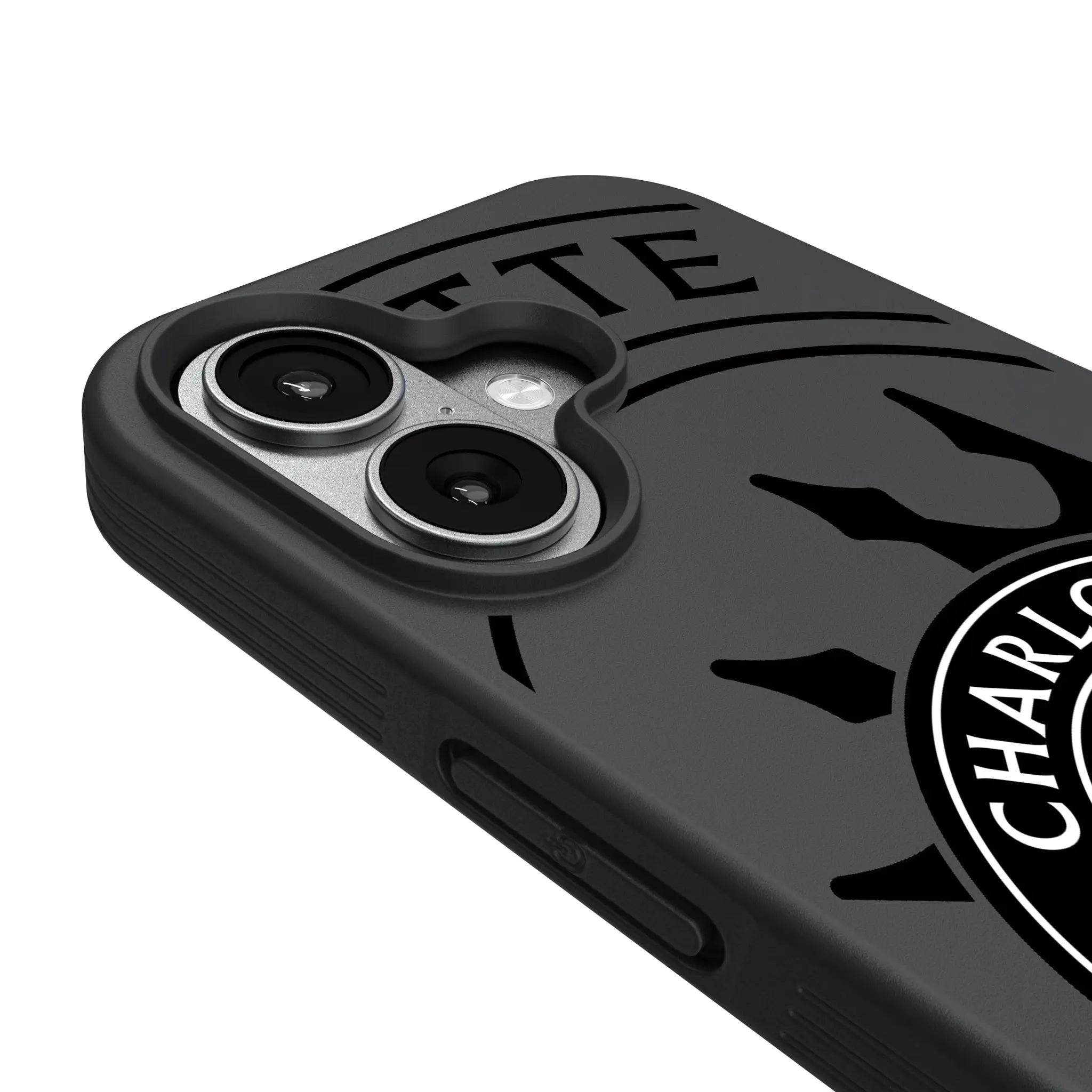 Charlotte FC Monocolor Tilt iPhone Bump Phone Case for Apple iPhone - Detail#Device_iPhone 17