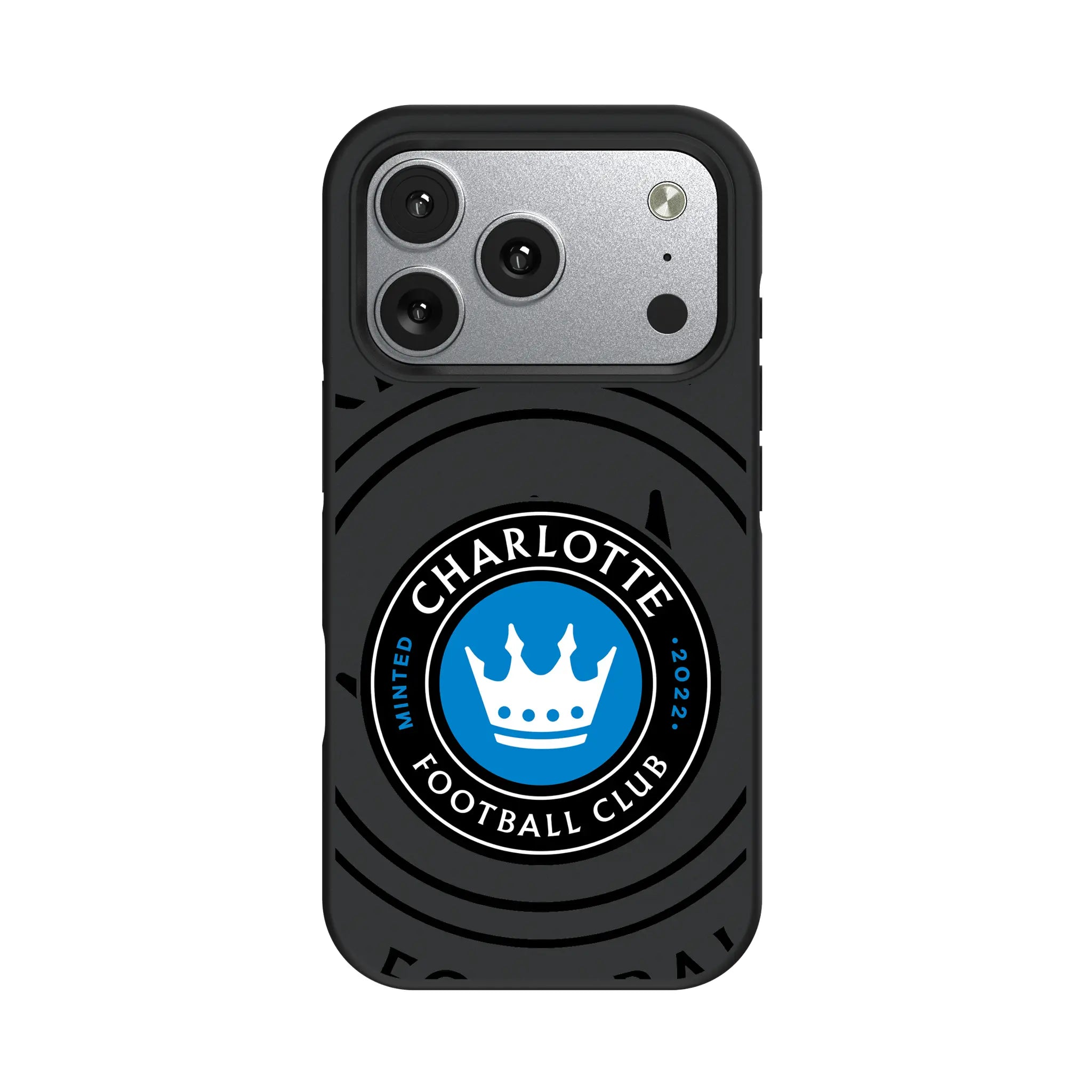 Charlotte FC Monocolor Tilt iPhone Bump Phone Case for Apple iPhone#Device_iPhone 17 Pro