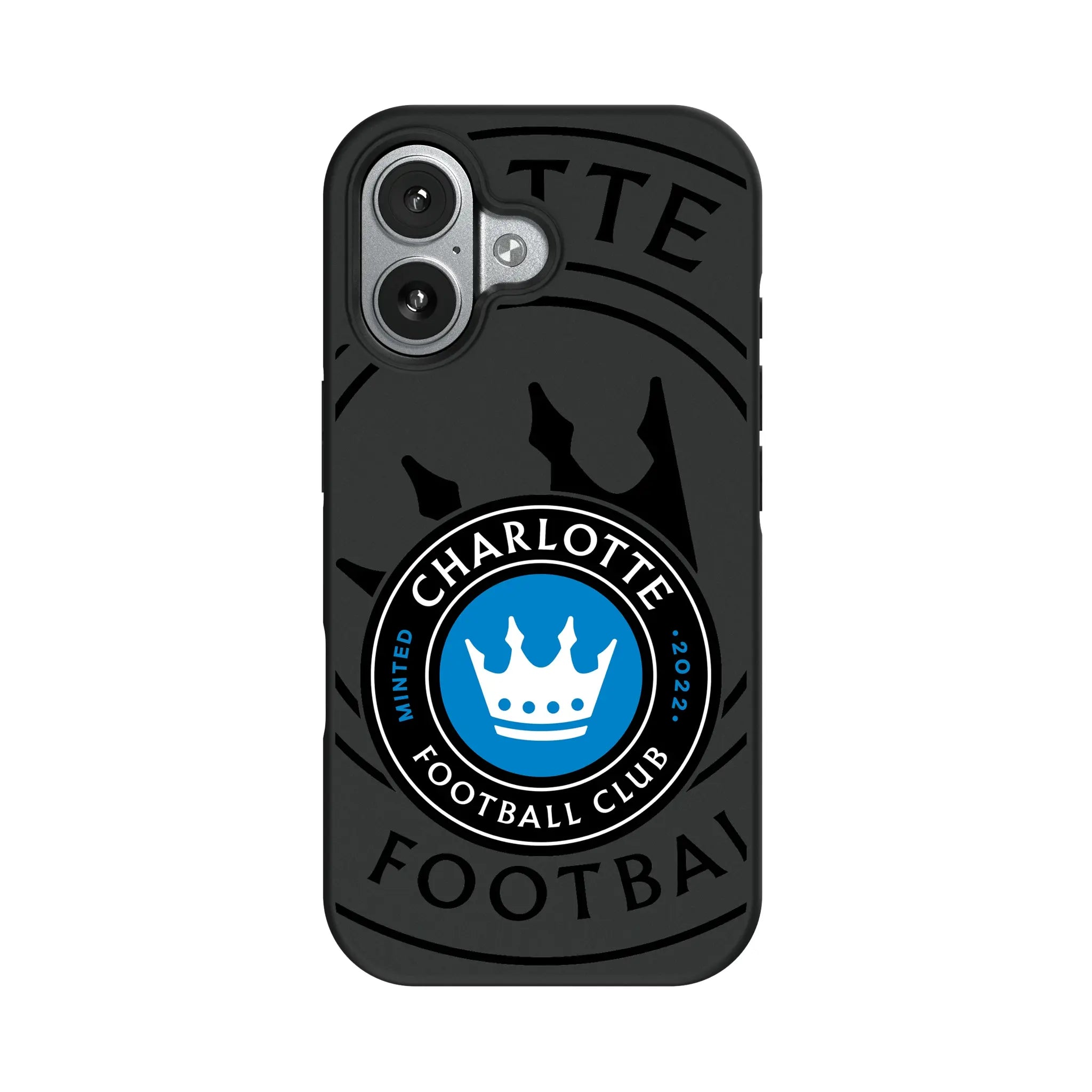 Charlotte FC Monocolor Tilt iPhone Bump Phone Case for Apple iPhone#Device_iPhone 17