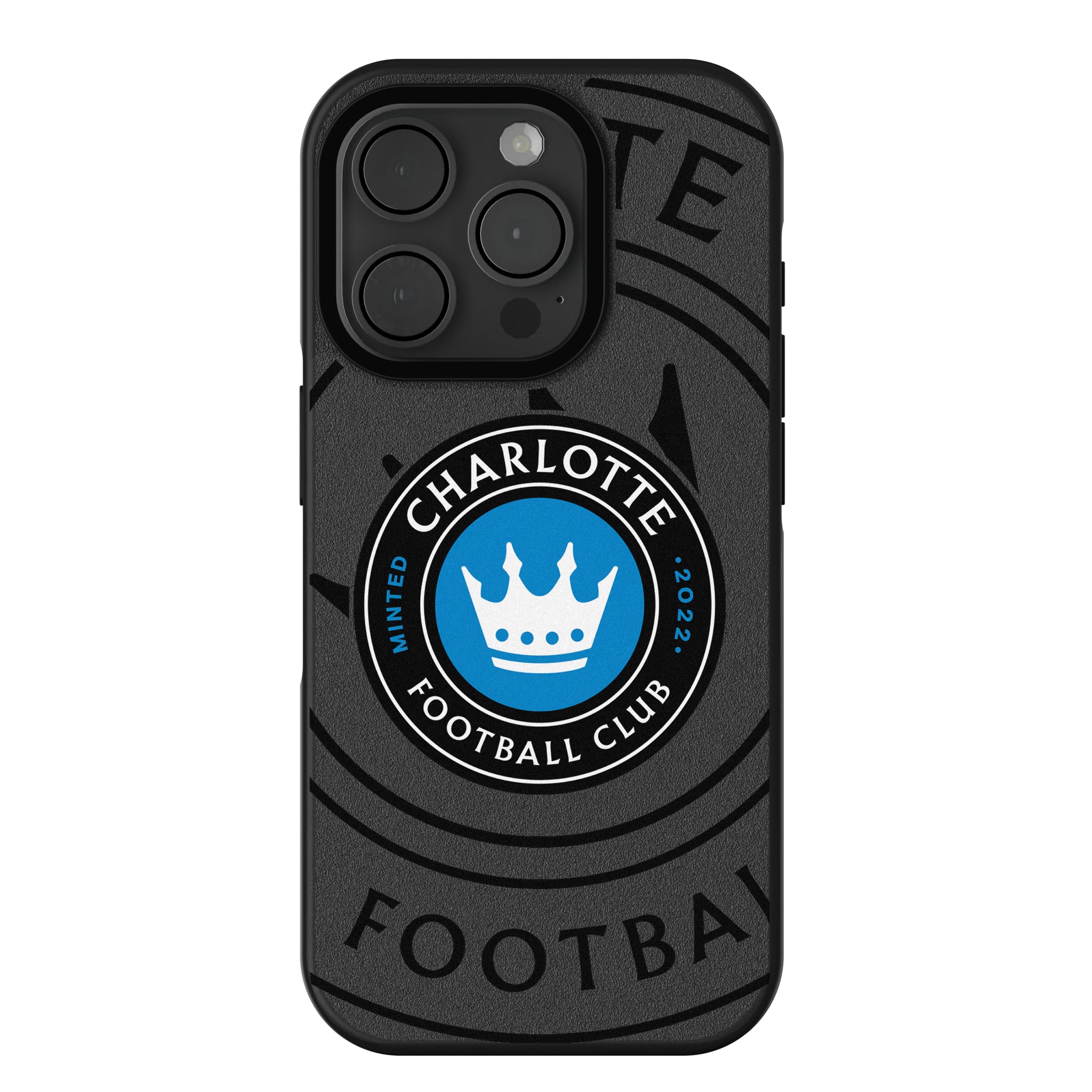 Charlotte FC Monocolor Tilt iPhone Bump Phone Case for Apple iPhone
