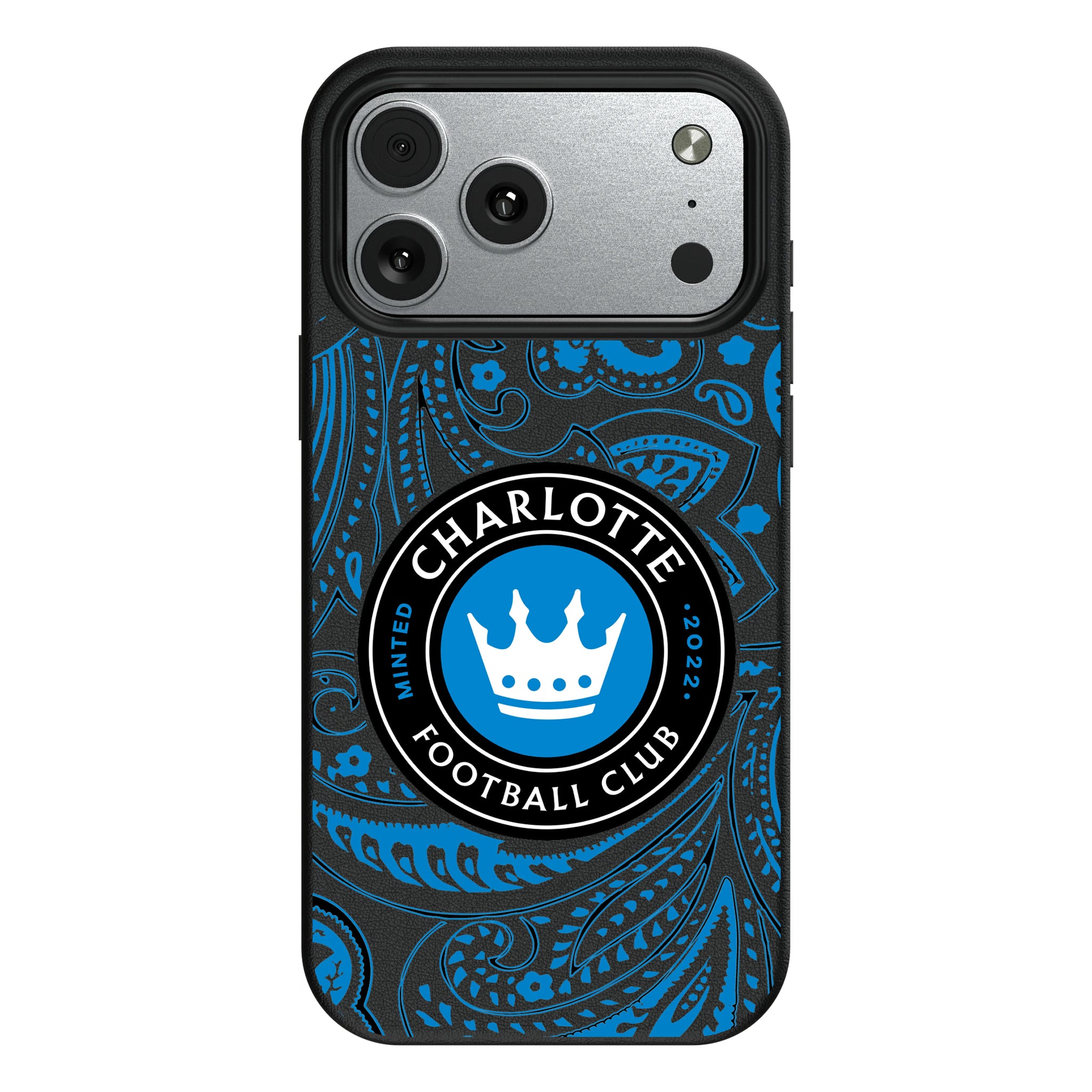 Charlotte FC Paisley iPhone MagSafe Compatible Phone Case for Apple iPhone#Device_iPhone 17 Pro Max