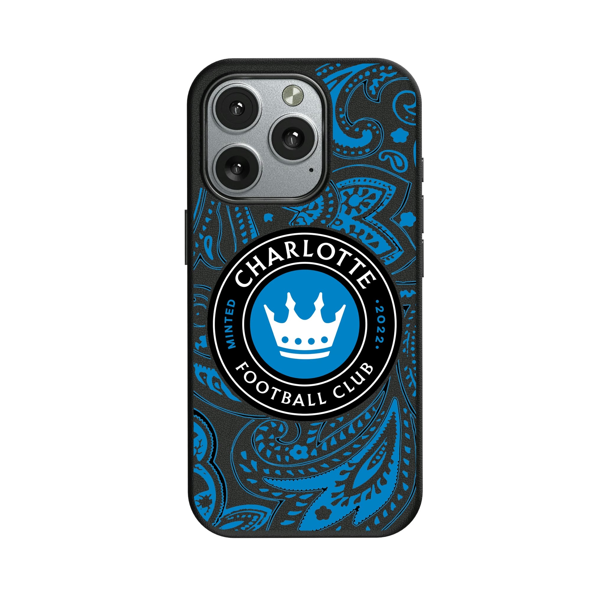 Charlotte FC Paisley iPhone MagSafe Compatible Phone Case for Apple iPhone