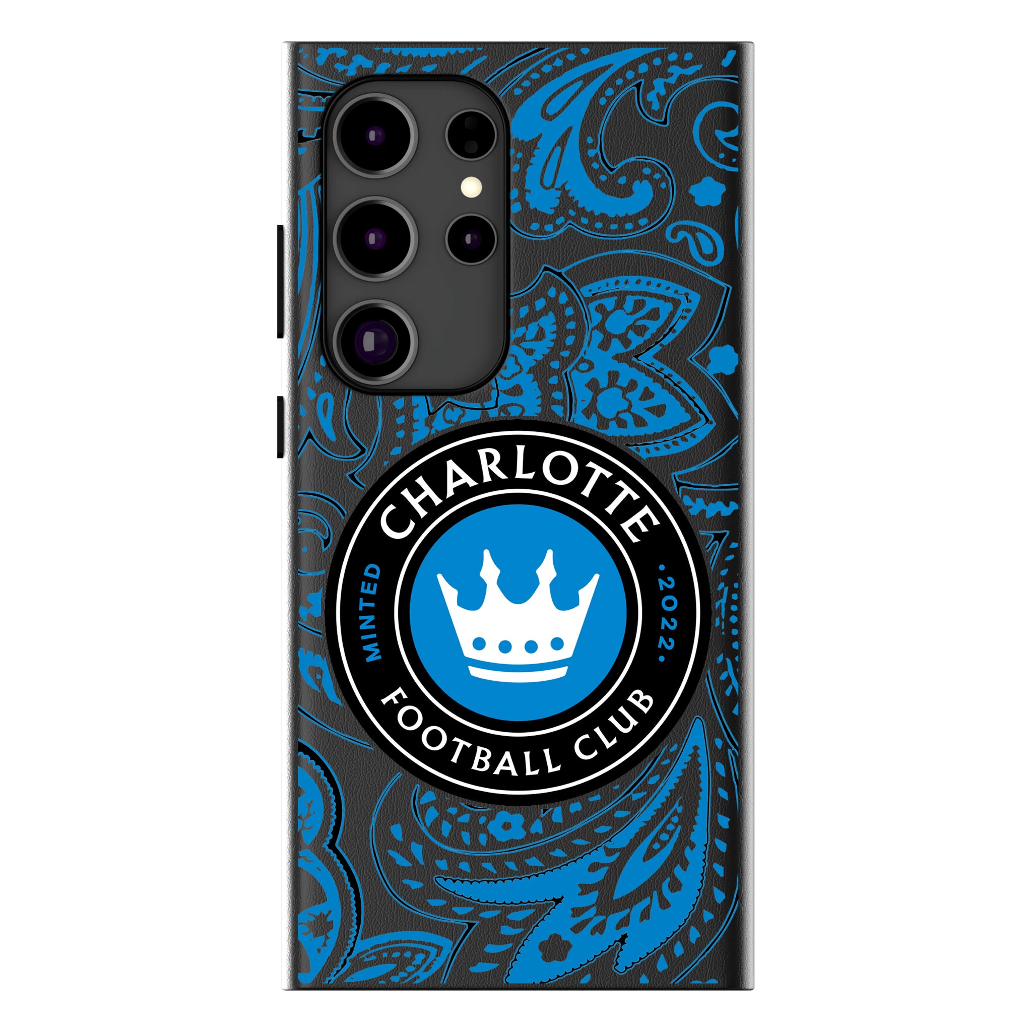 Charlotte FC Paisley Galaxy MagSafe Compatible Phone Case for Samsung Galaxy