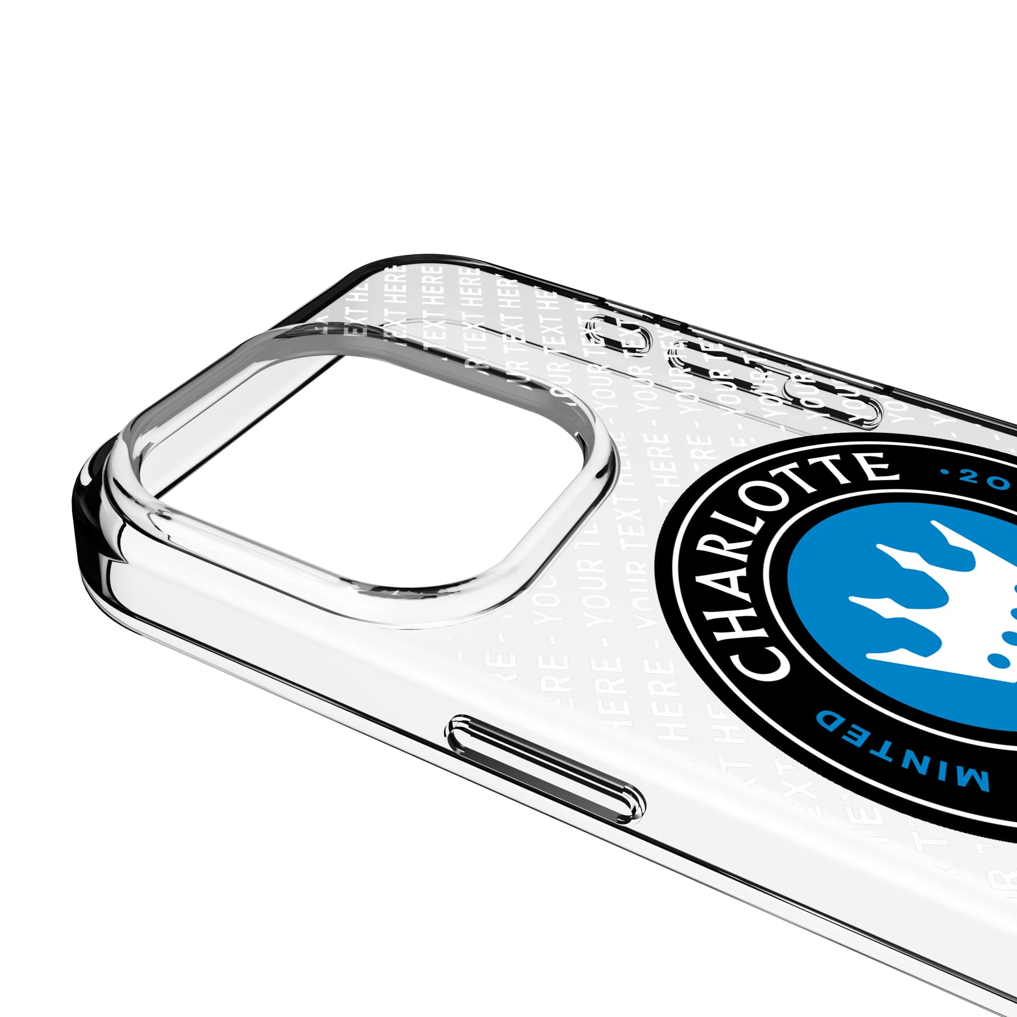 Charlotte FC Personalized EndZone Plus iPhone Clear Phone Case for Apple iPhone - Detail