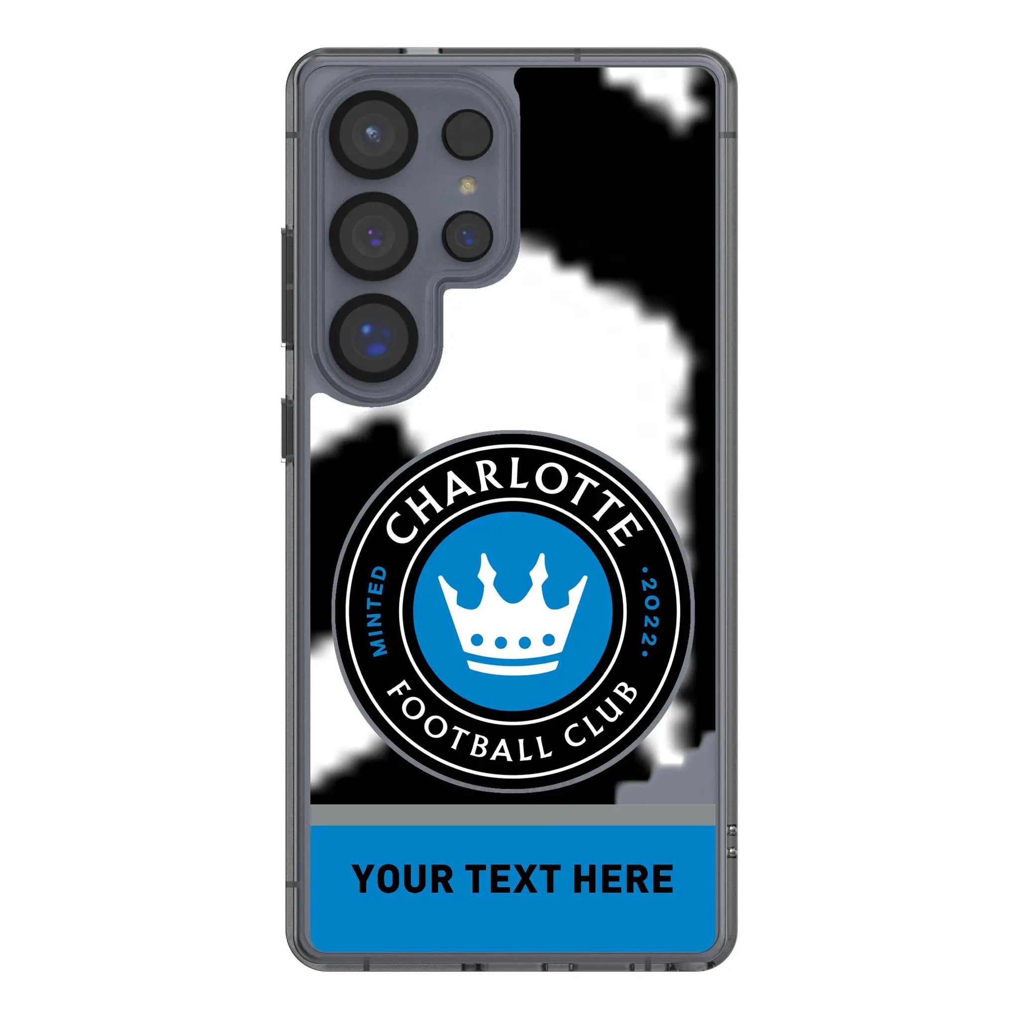Charlotte FC Personalized EndZone Plus Galaxy Clear Phone Case for Samsung Galaxy