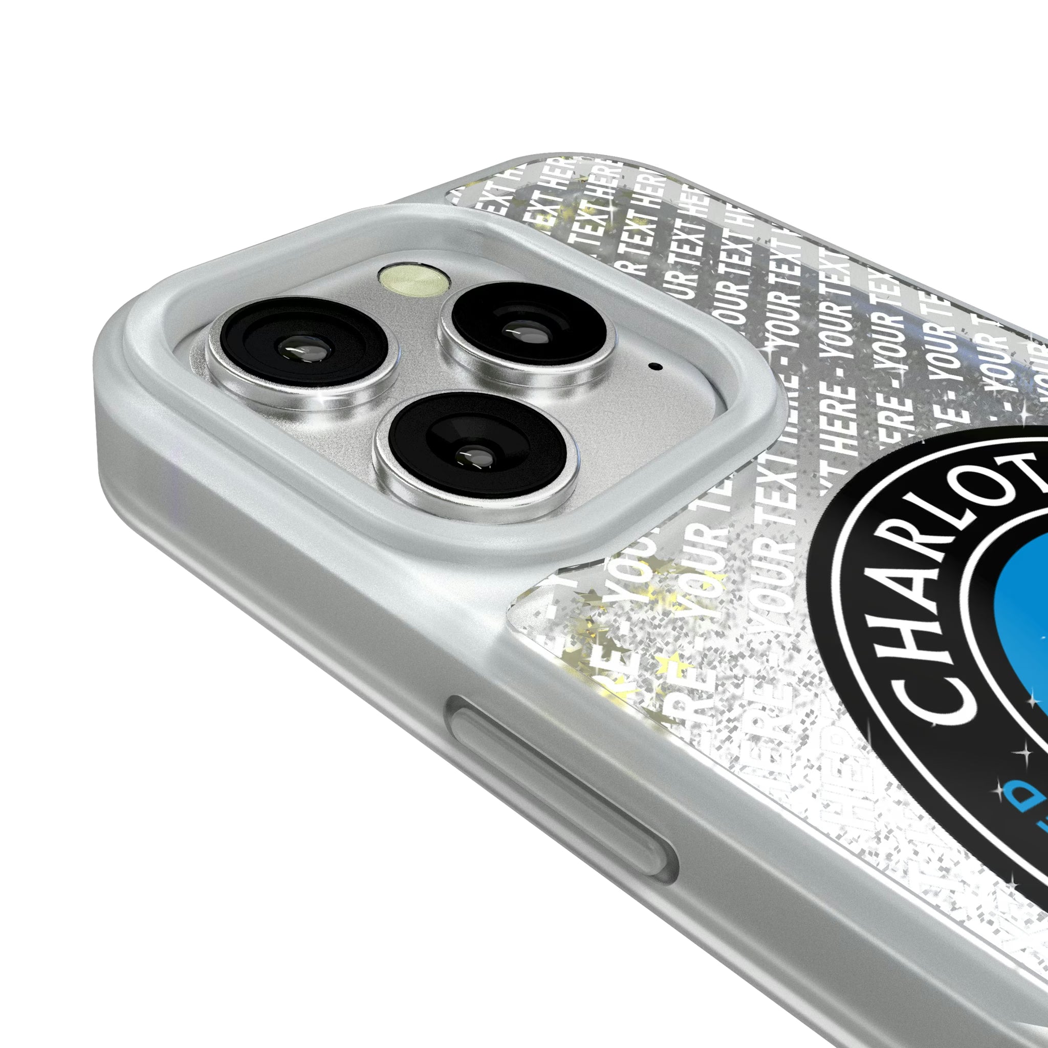 Charlotte FC Personalized EndZone Plus iPhone Glitter Phone Case for Apple iPhone - Detail#Device_iPhone 16 Pro