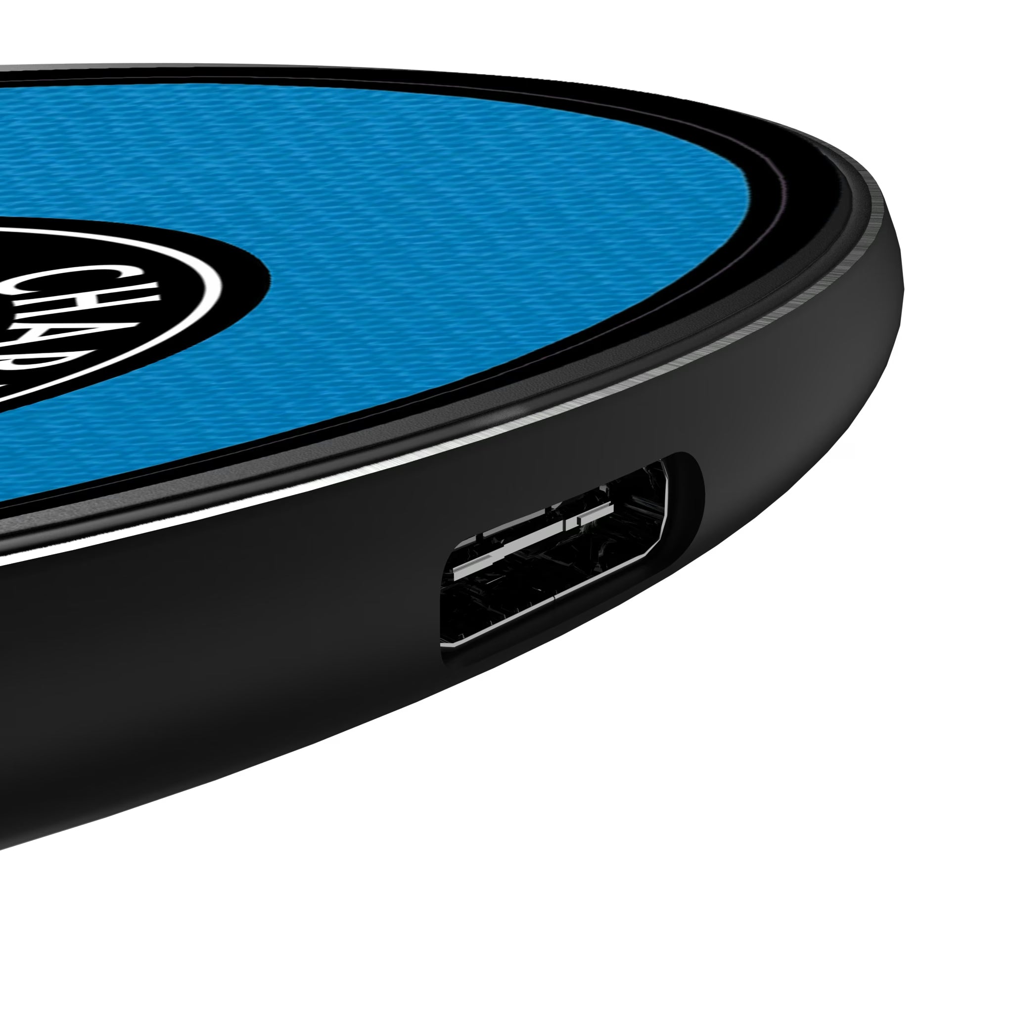 Charlotte FC Personalized Endzone Solid 15-Watt Wireless Charger - Detail