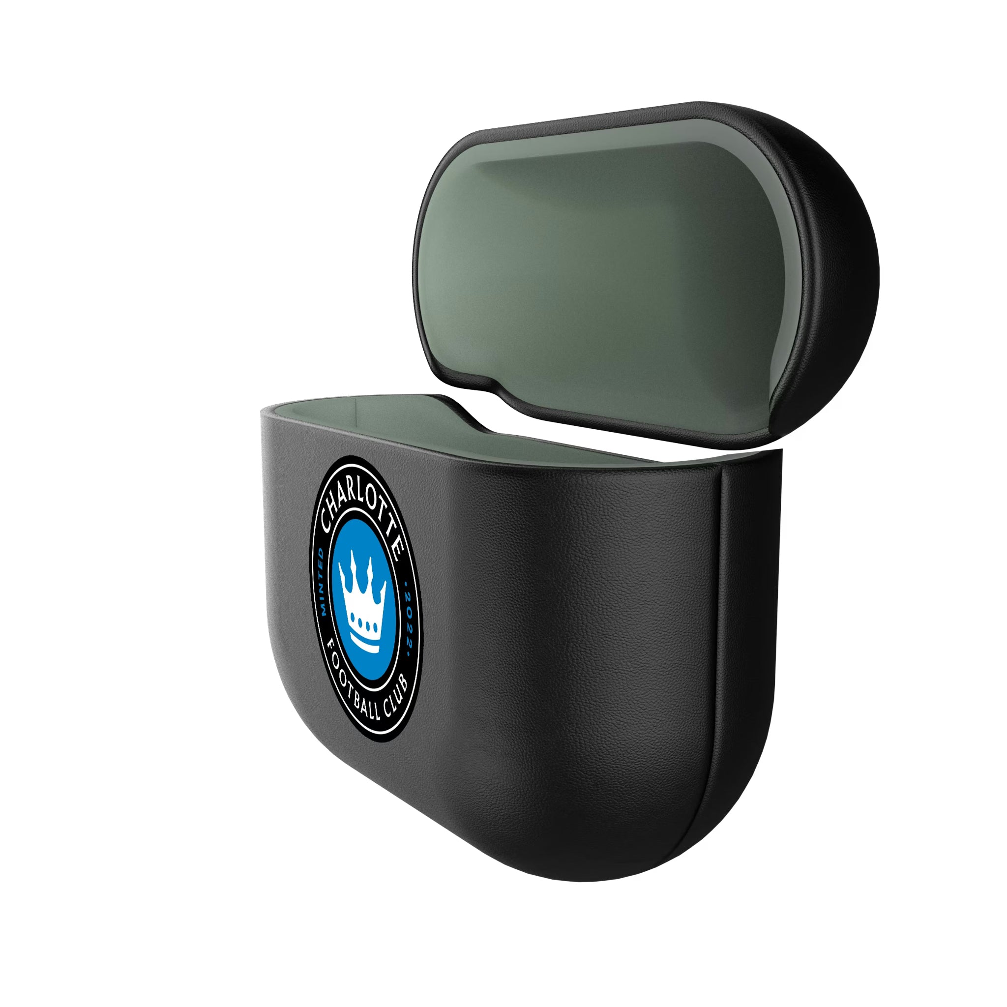 Charlotte FC Personalized Insignia AirPods AirPod Case Cover - Isometric View#Device_AirPods 4