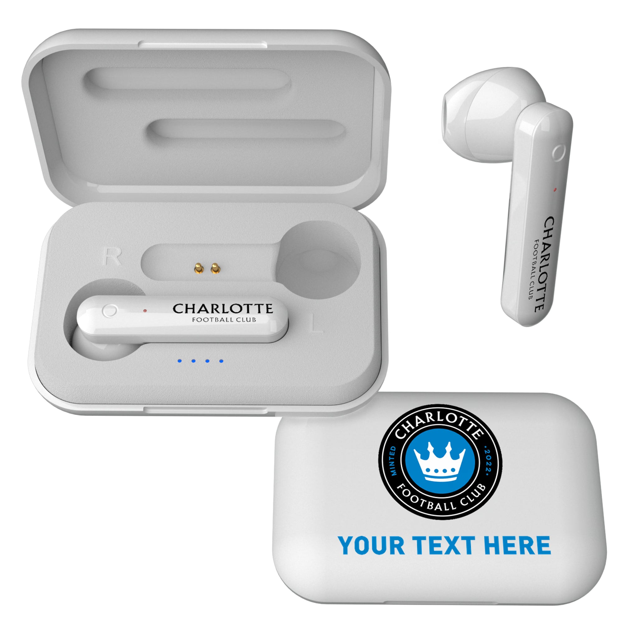 Charlotte FC Personalized Insignia Wireless TWS Earbuds