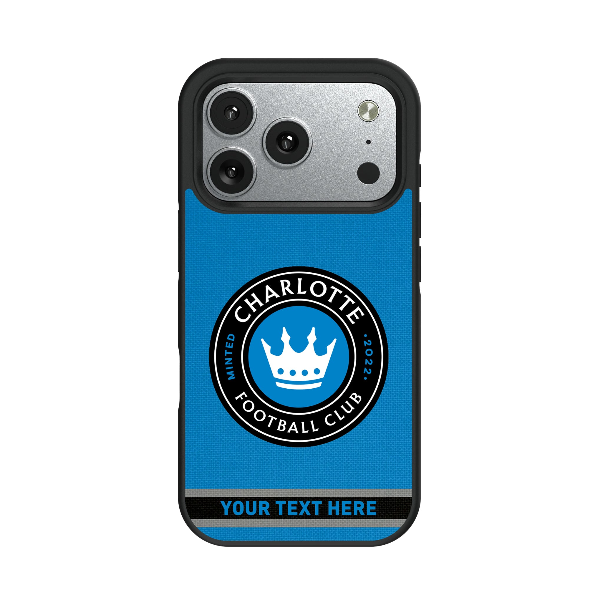 Charlotte FC Personalized Stripe iPhone Bump Phone Case for Apple iPhone#Device_iPhone 17 Pro
