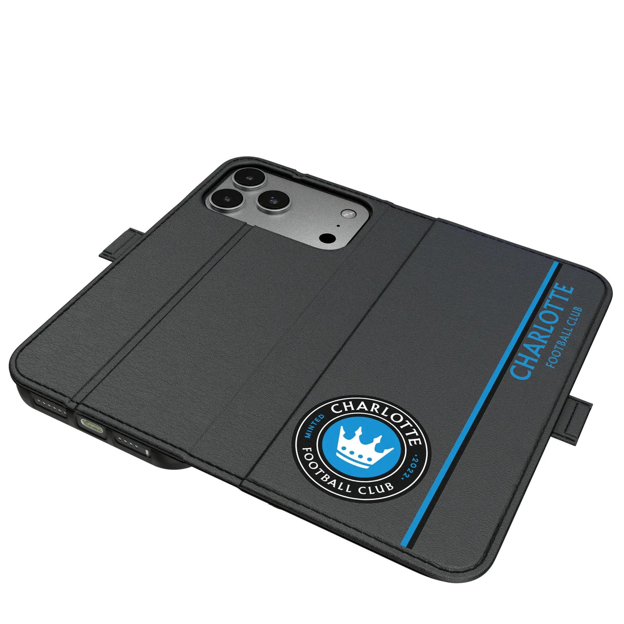 Charlotte FC Sidebar iPhone Folio Phone Case for Apple iPhone#Device_iPhone 17 Pro Max